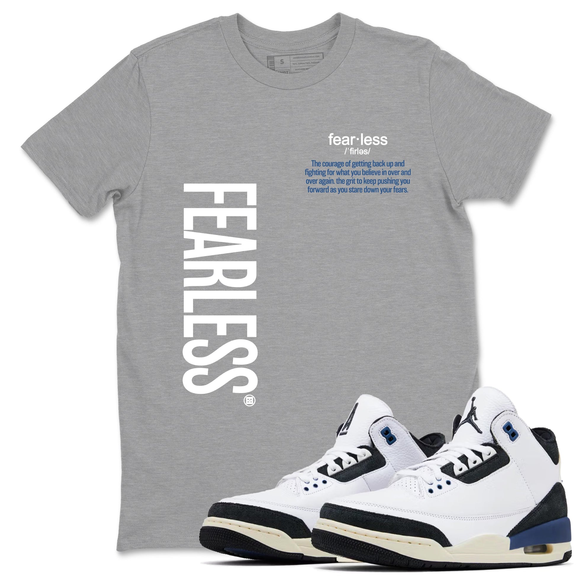 Fearless Definition Sneaker Tees - Air Jordan 3 A Ma Maniere x Diffused Blue