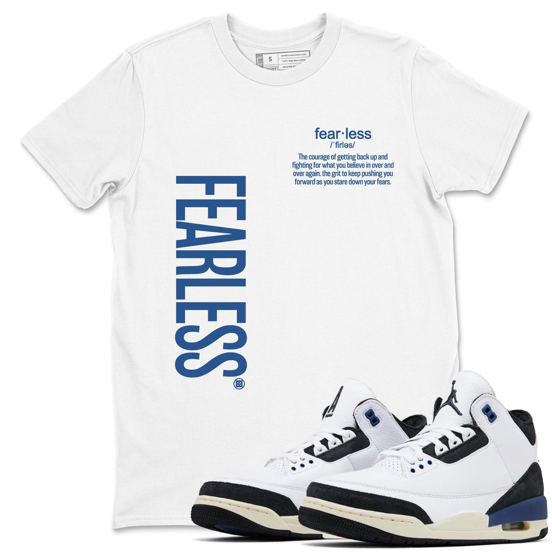 Fearless Definition Sneaker Tees - Air Jordan 3 A Ma Maniere x Diffused Blue