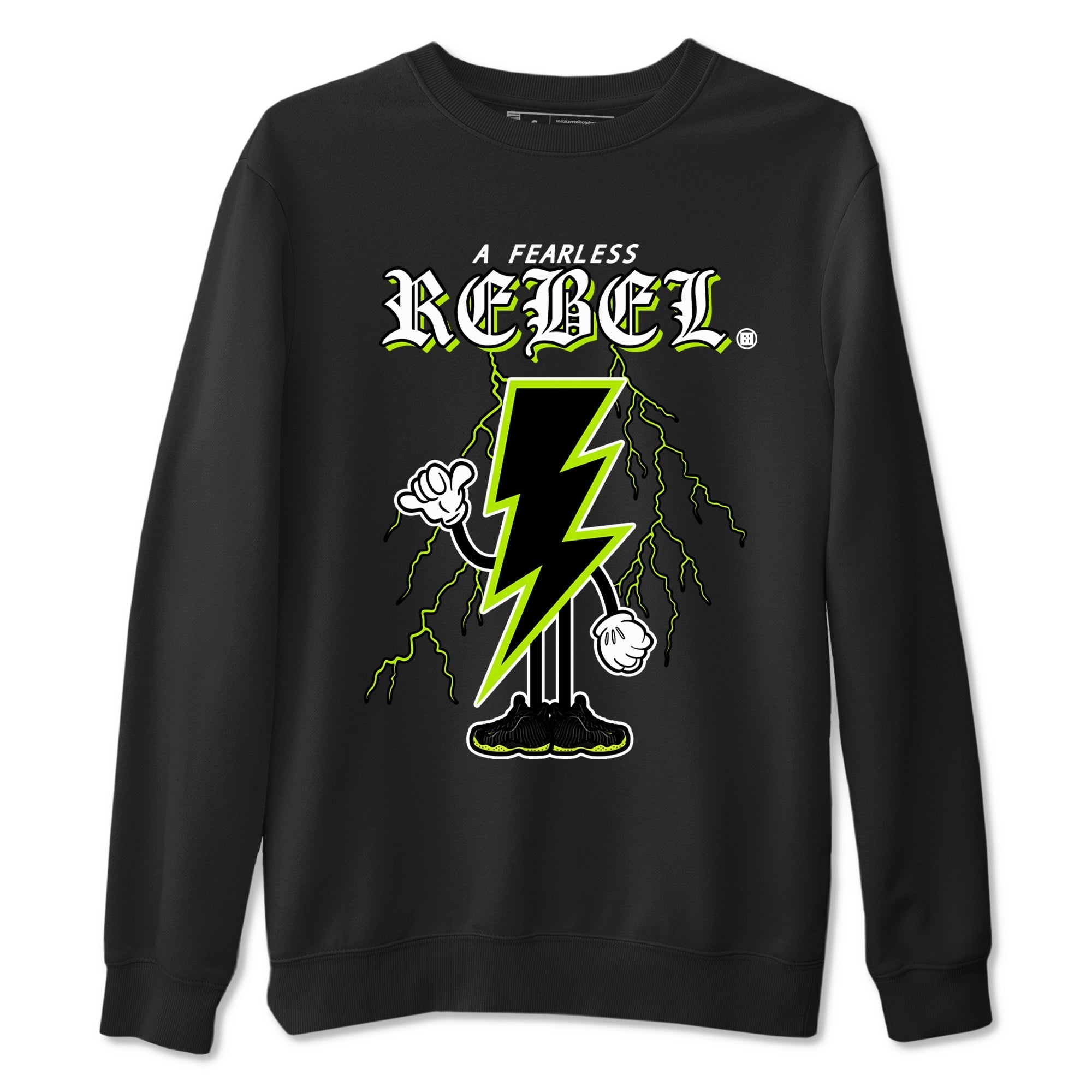 Fearless Rebel Sneaker Tees - Air Foamposite One Black Volt