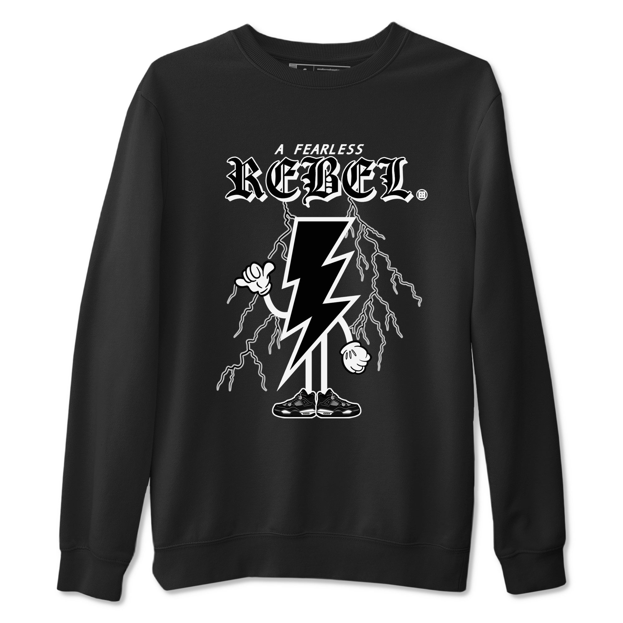 Fearless Rebel Sneaker Tees - Air Jordan 4 White Thunder