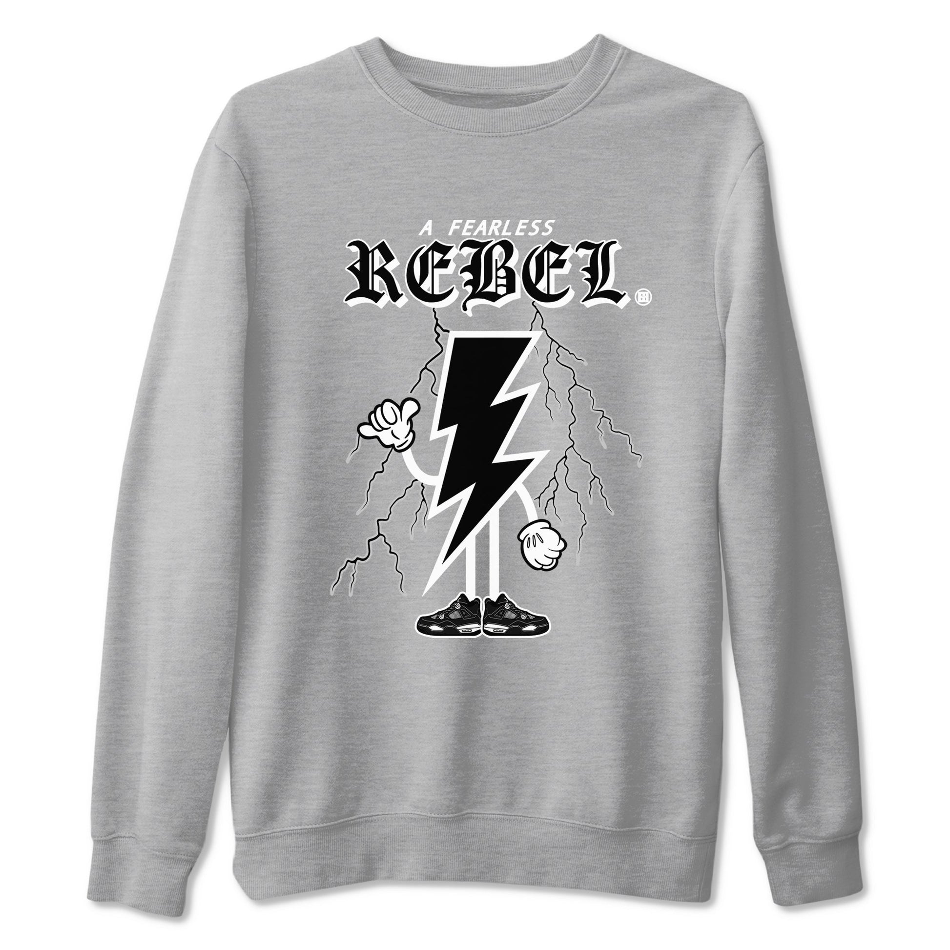 Fearless Rebel Sneaker Tees - Air Jordan 4 White Thunder