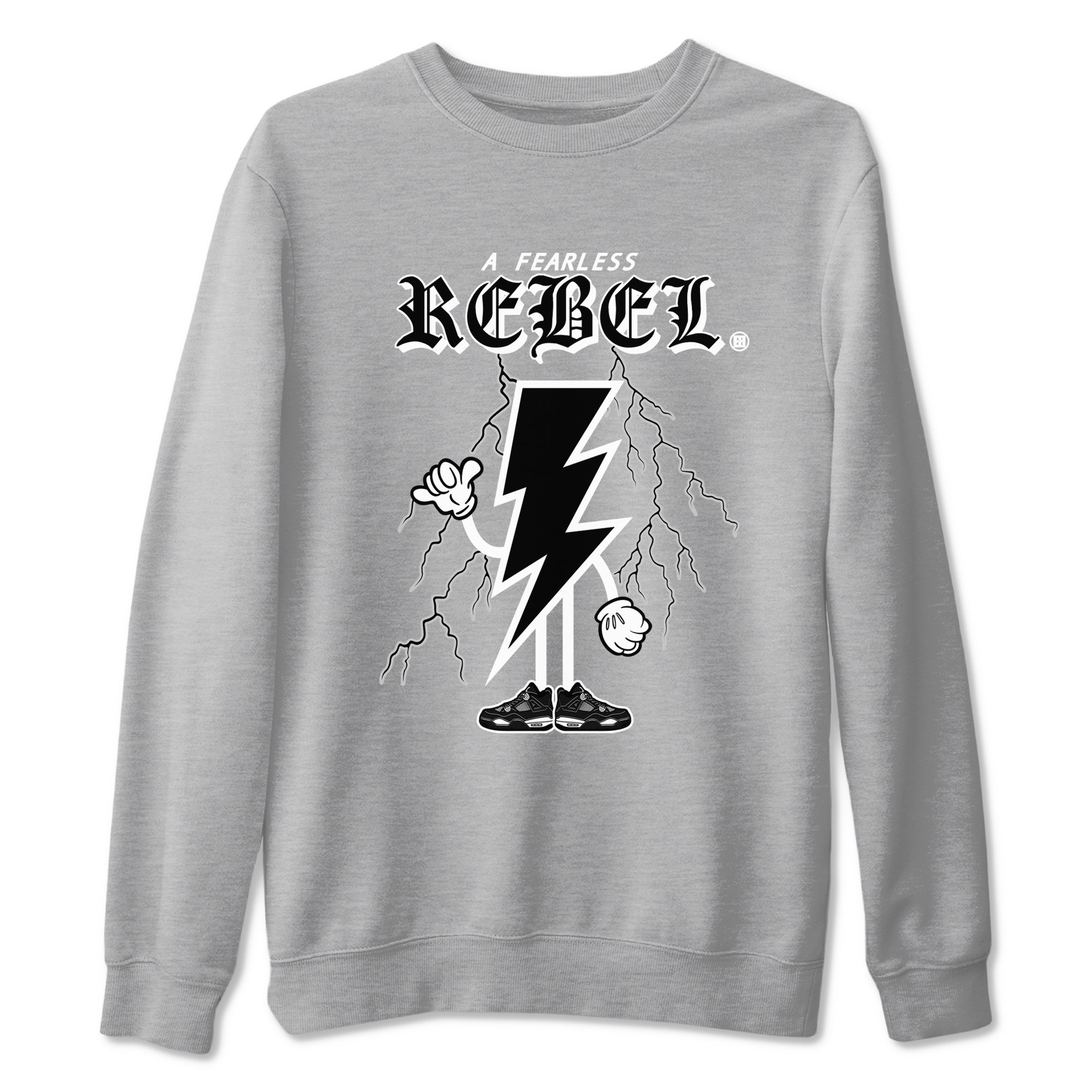 Fearless Rebel Sneaker Tees - Air Jordan 4 White Thunder