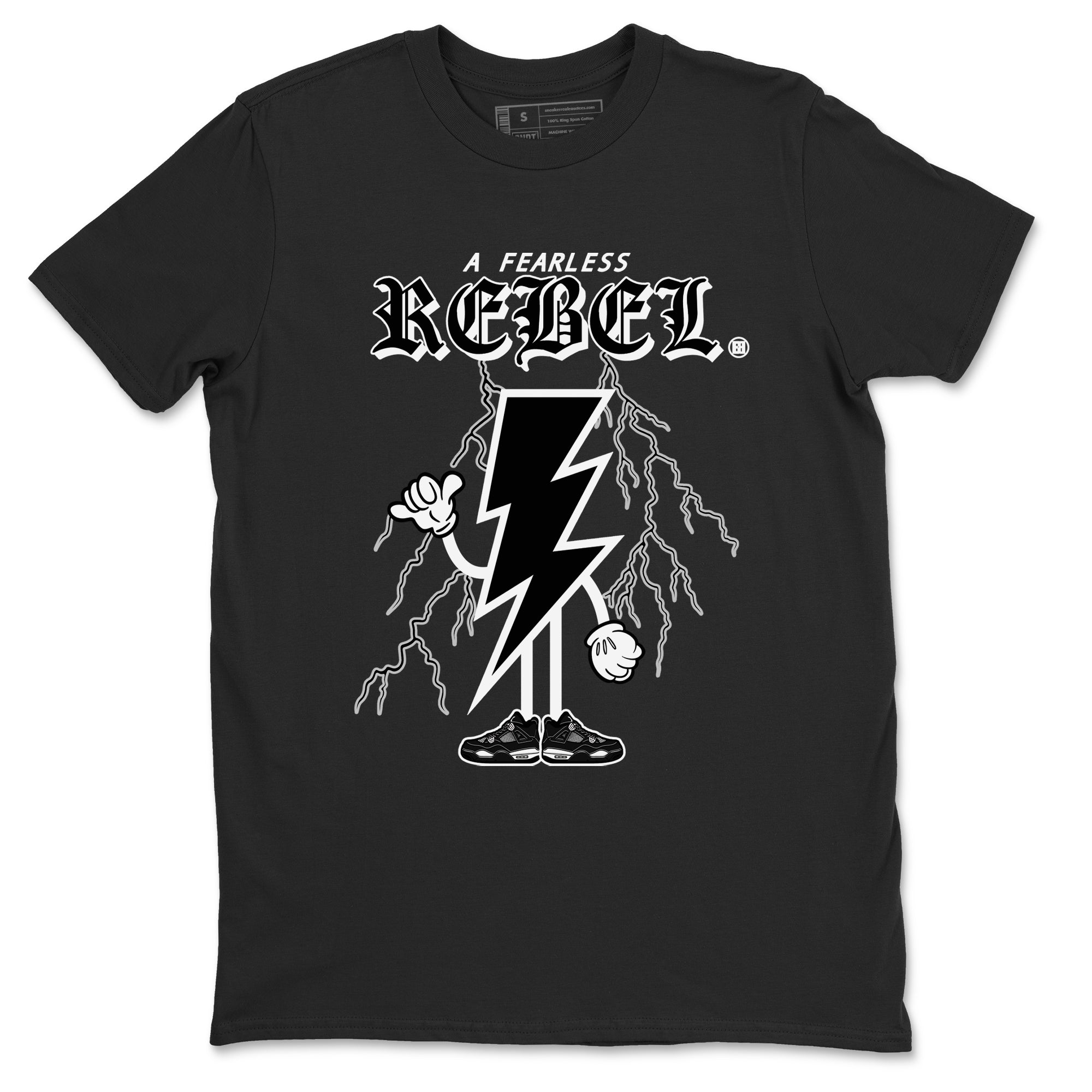 Fearless Rebel Sneaker Tees - Air Jordan 4 White Thunder