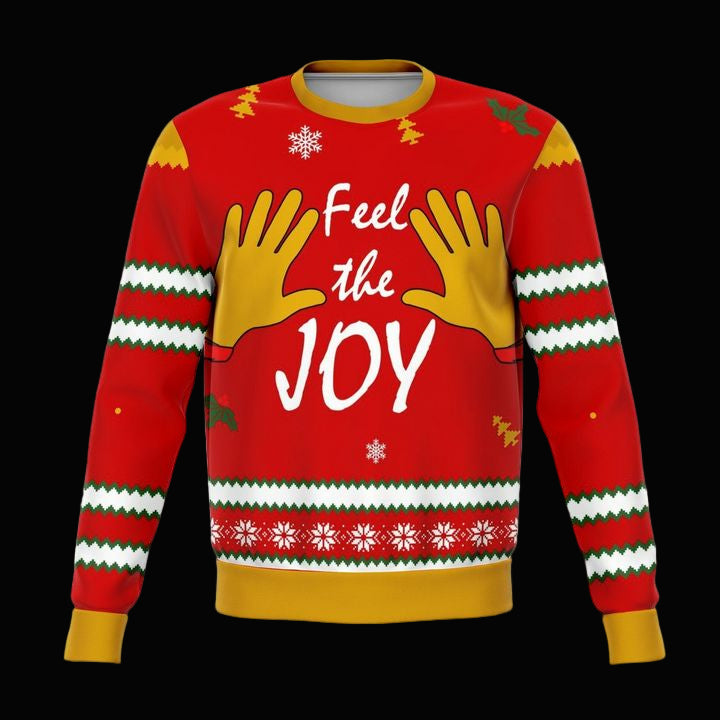 Feel The Joy Funny Meme 2022 Design 3d Ugly Christmas Sweater ? Usalast