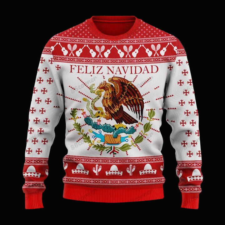 Feliz Navidad Mexican Ugly Sweater ? Usalast