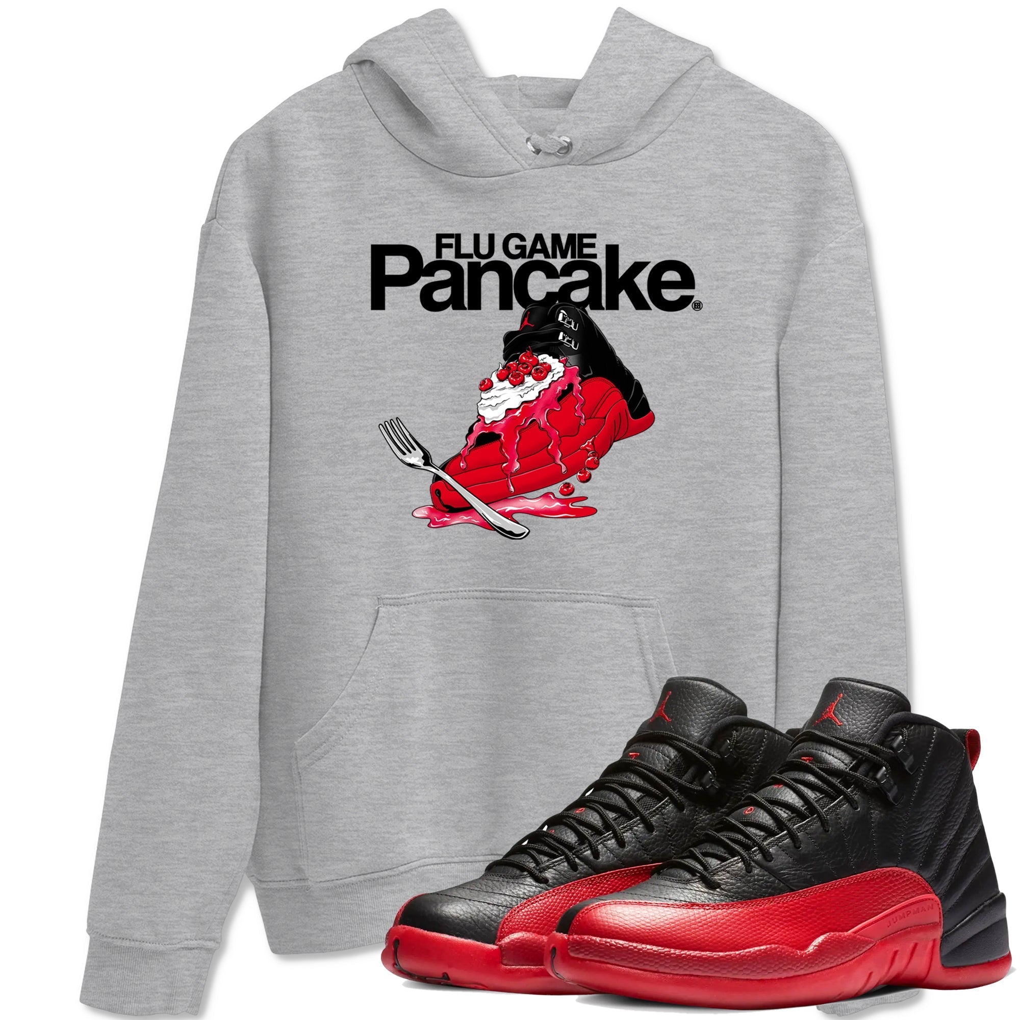 Flu Game Pancake Sneaker Tees - Air Jordan 12 Flu Game