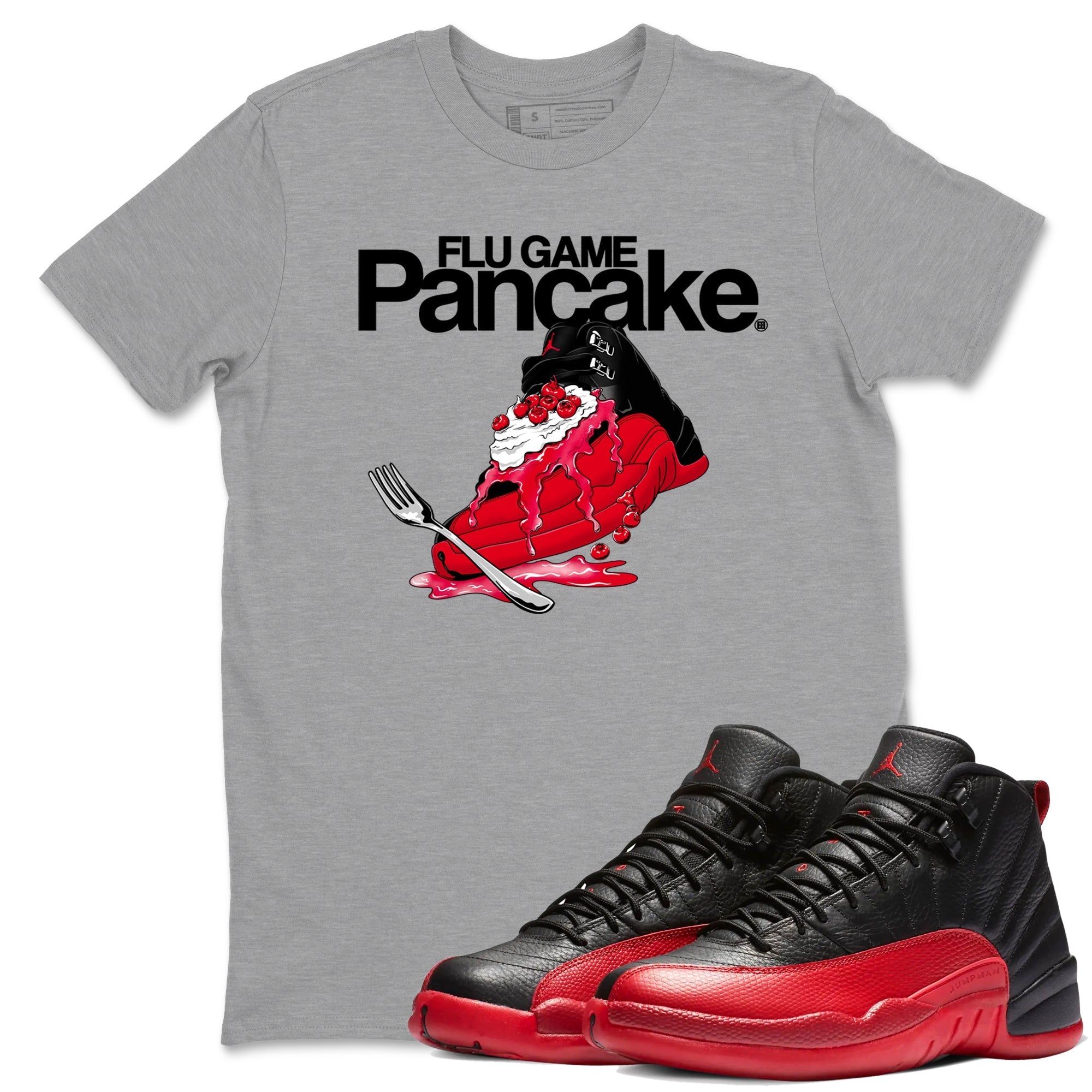 Flu Game Pancake Sneaker Tees - Air Jordan 12 Flu Game