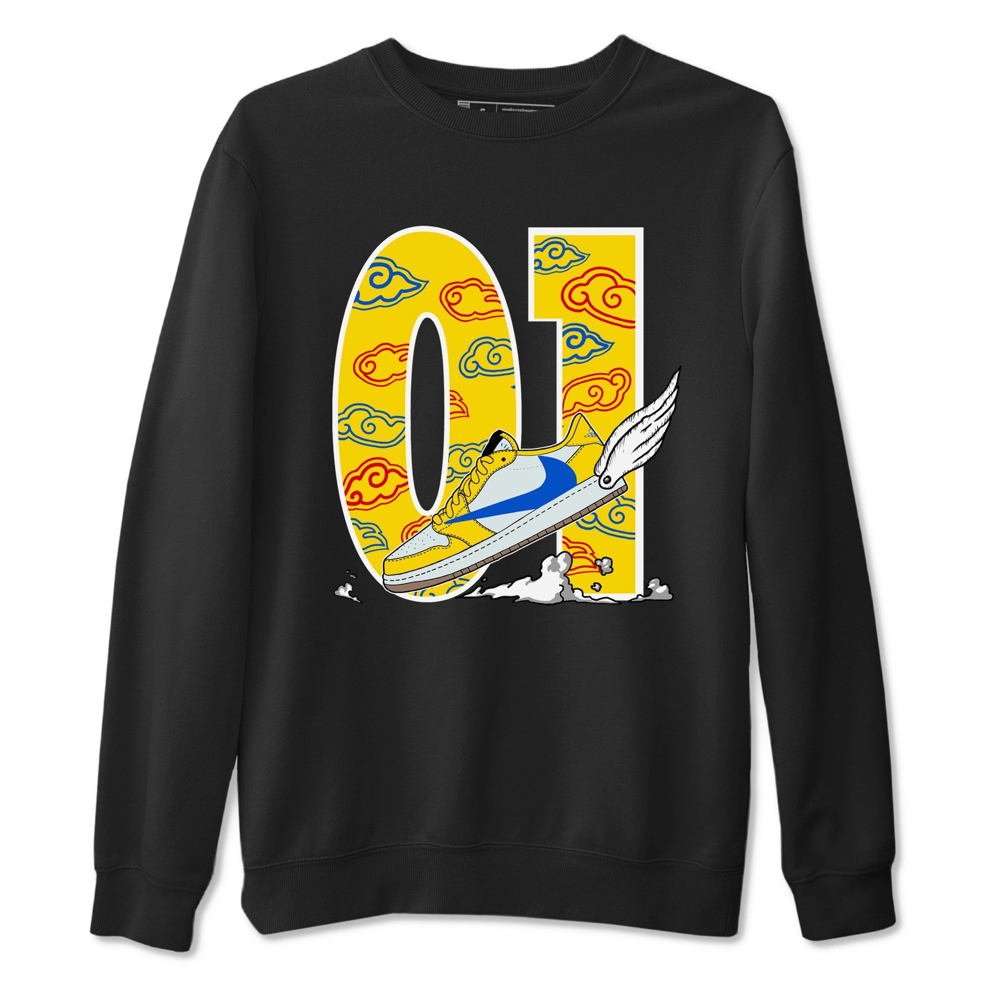Fly To The Clouds Sneaker Tees - Air Jordan 1 Travis Scott Canary