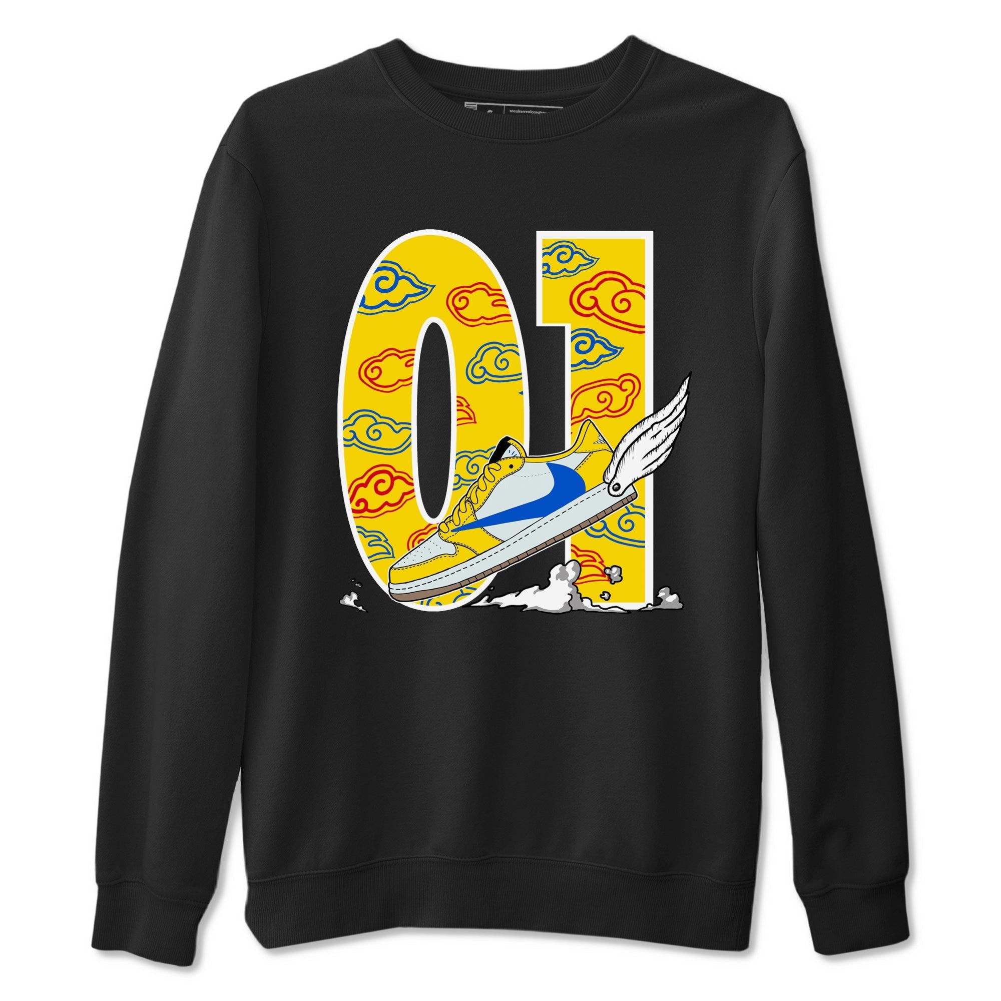 Fly To The Clouds Sneaker Tees - Air Jordan 1 Travis Scott Canary