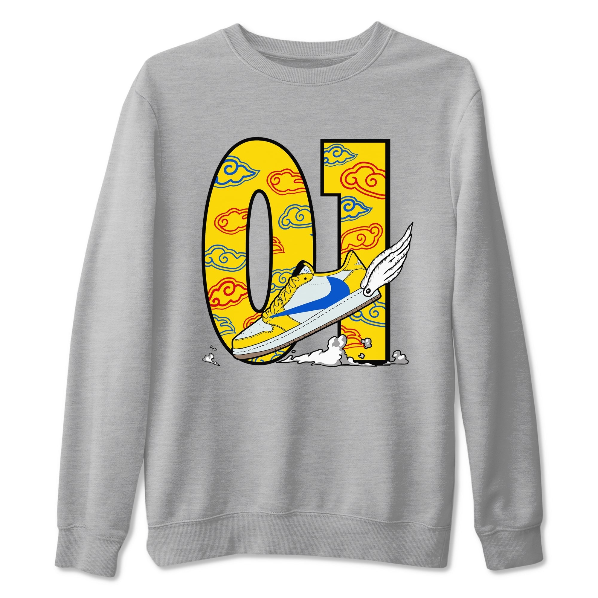 Fly To The Clouds Sneaker Tees - Air Jordan 1 Travis Scott Canary