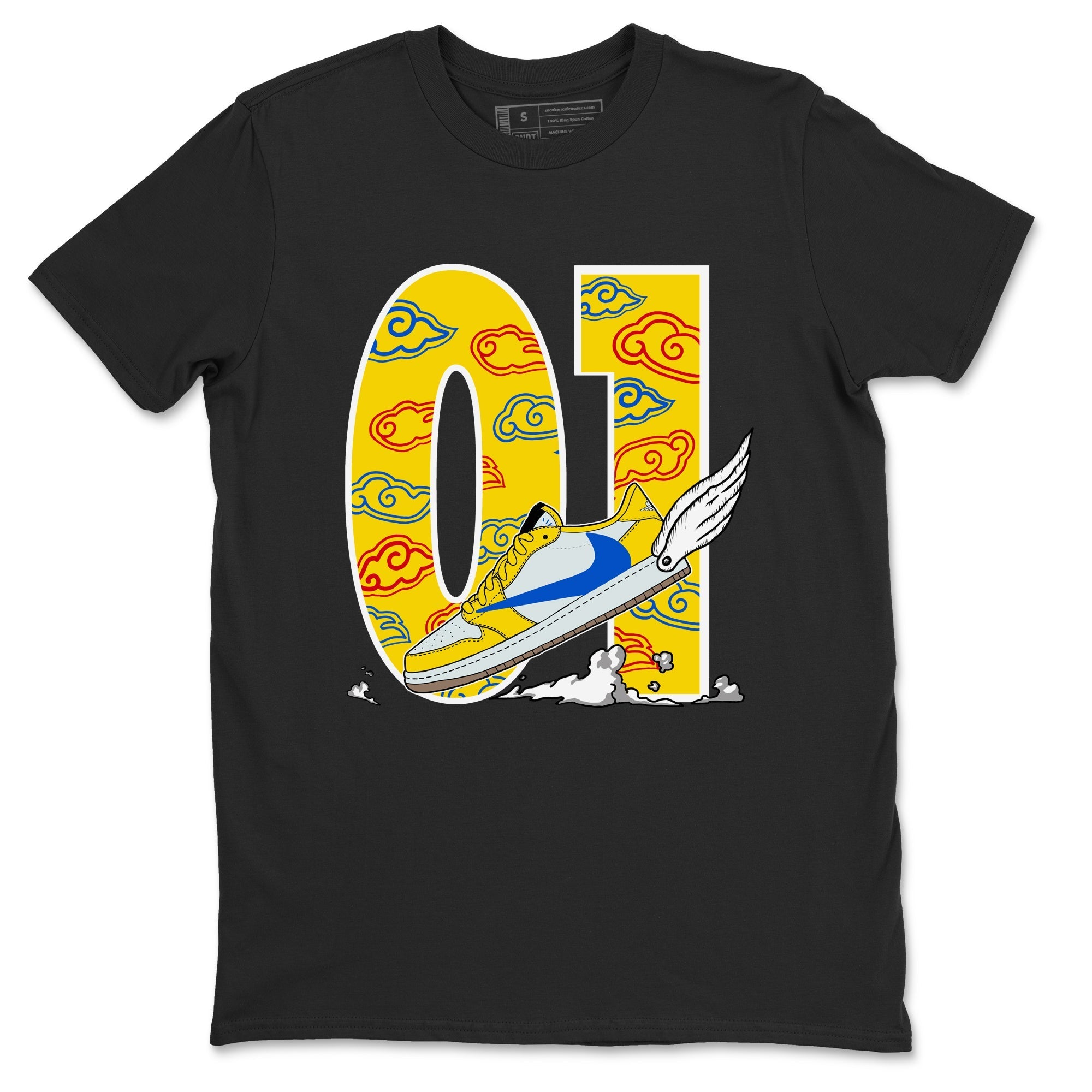 Fly To The Clouds Sneaker Tees - Air Jordan 1 Travis Scott Canary