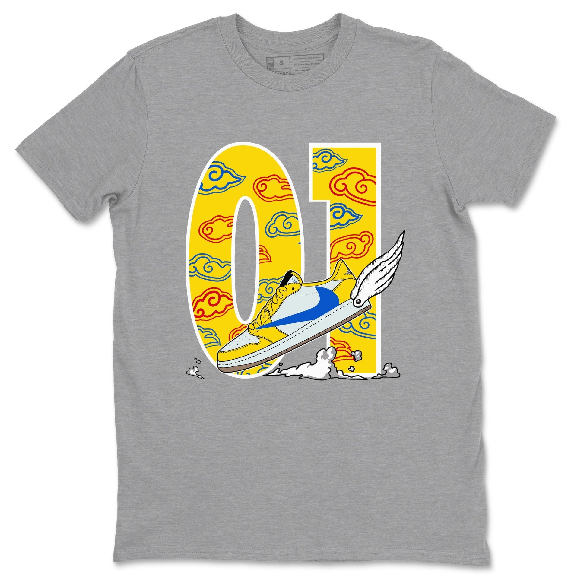 Fly To The Clouds Sneaker Tees - Air Jordan 1 Travis Scott Canary