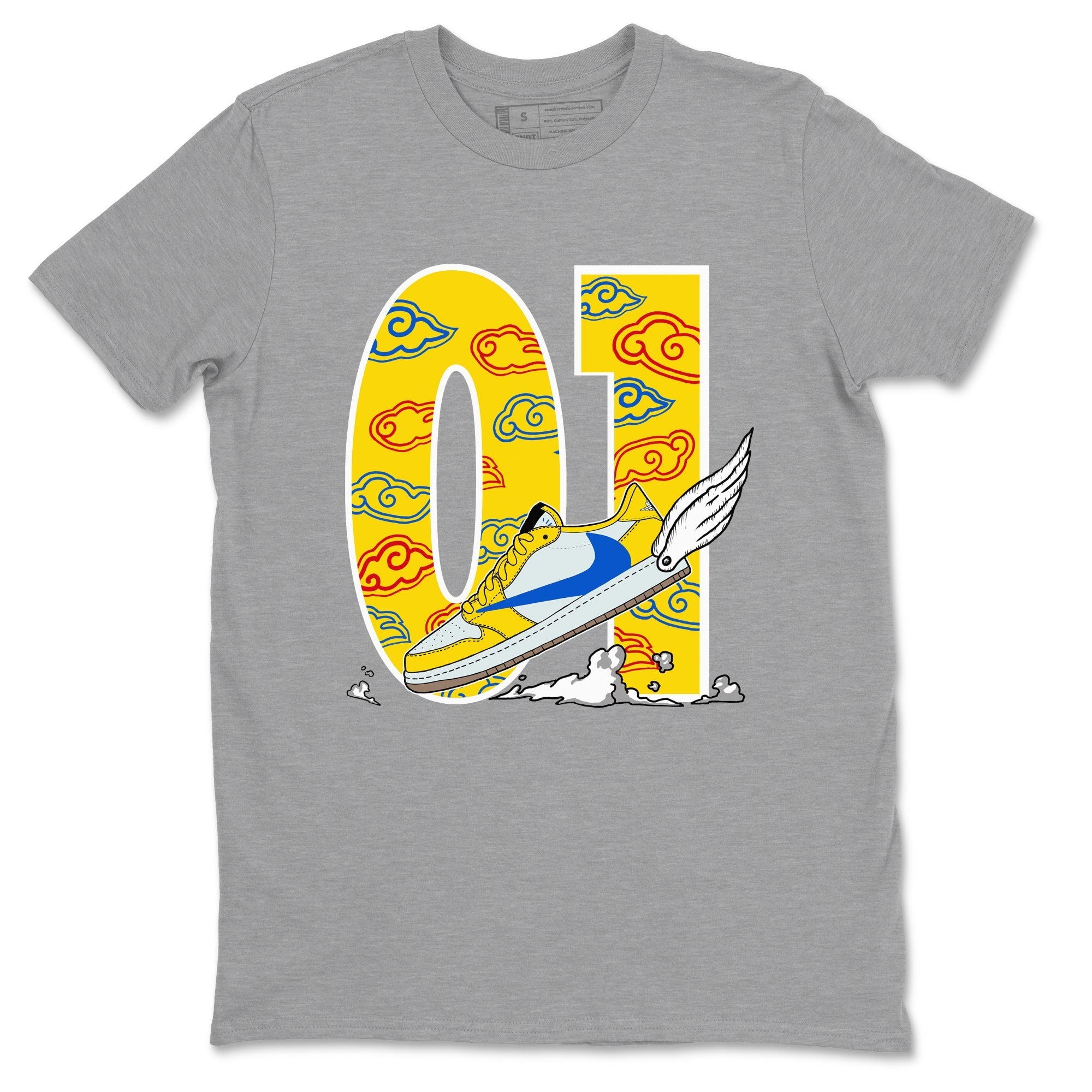 Fly To The Clouds Sneaker Tees - Air Jordan 1 Travis Scott Canary
