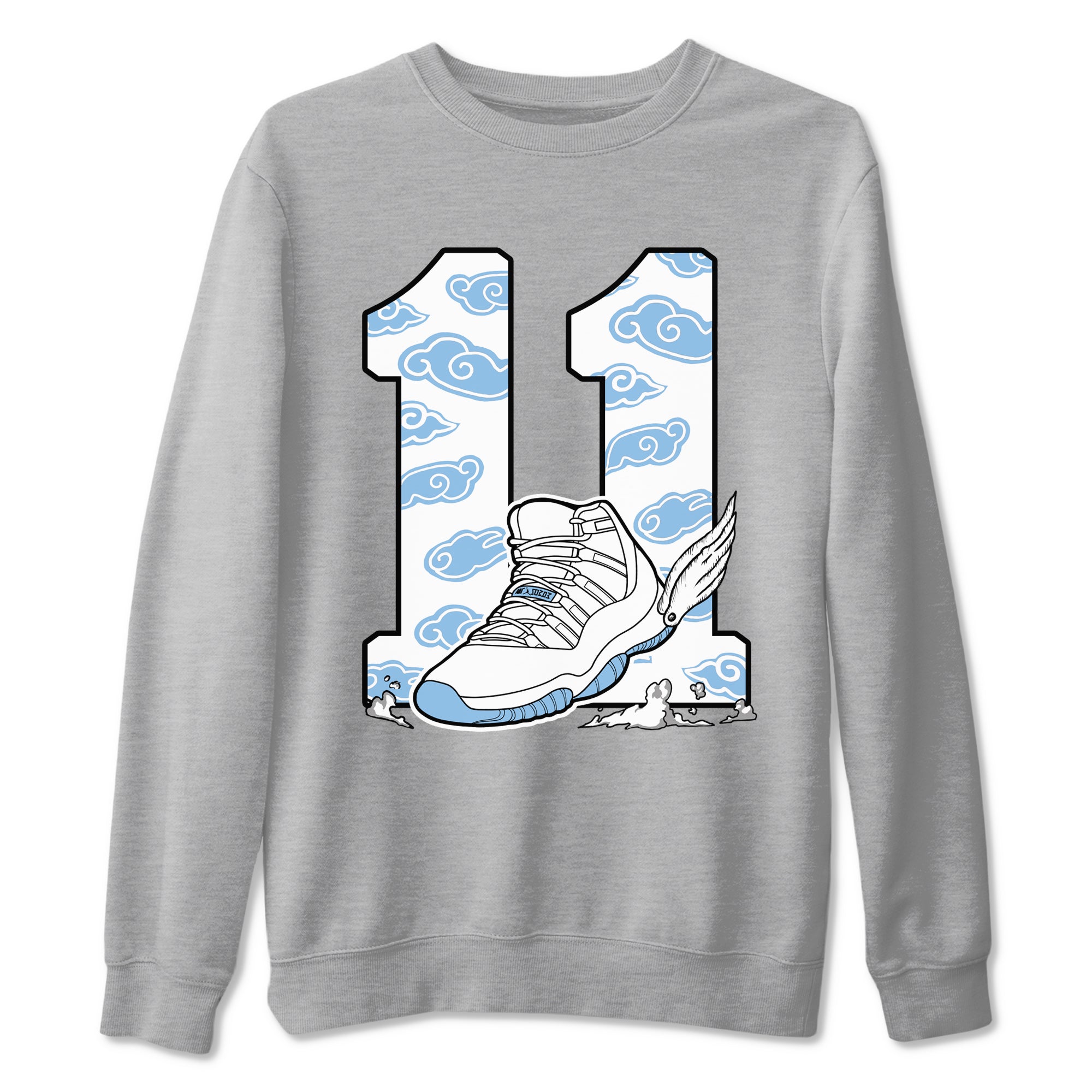 Fly To The Clouds Sneaker Tees - Air Jordan 11 Legend Blue