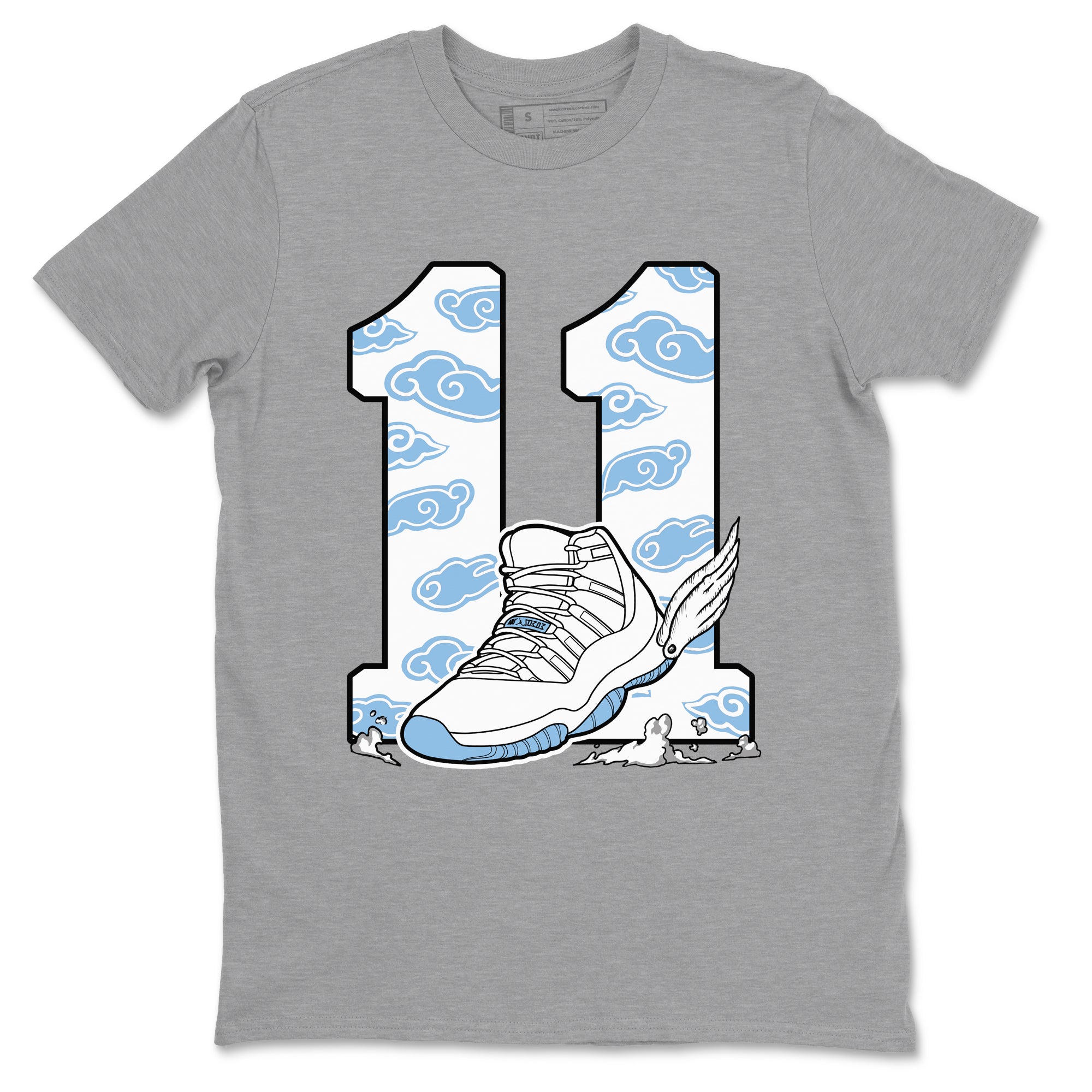 Fly To The Clouds Sneaker Tees - Air Jordan 11 Legend Blue