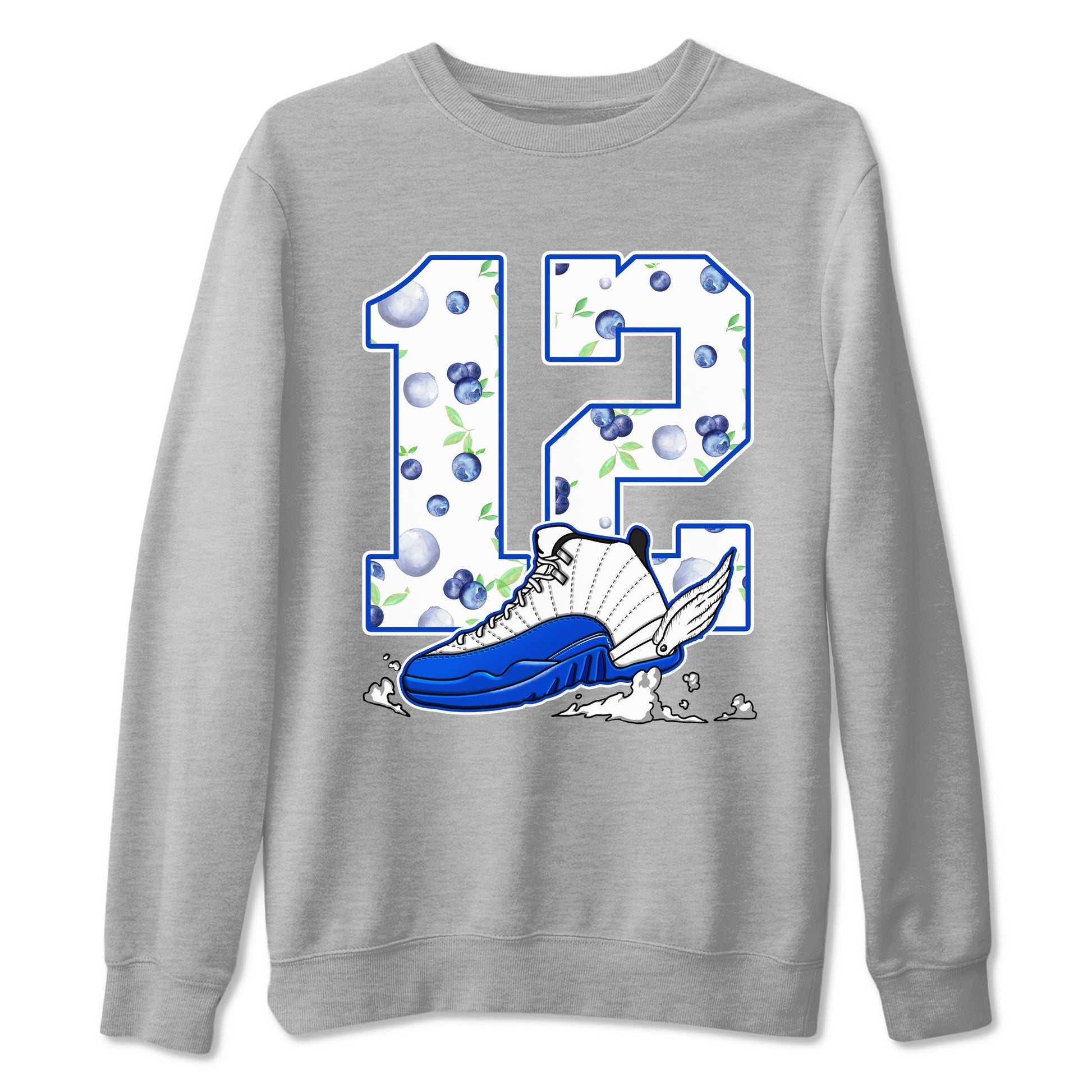 Fly To The Clouds Sneaker Tees - Air Jordan 12 Blueberry