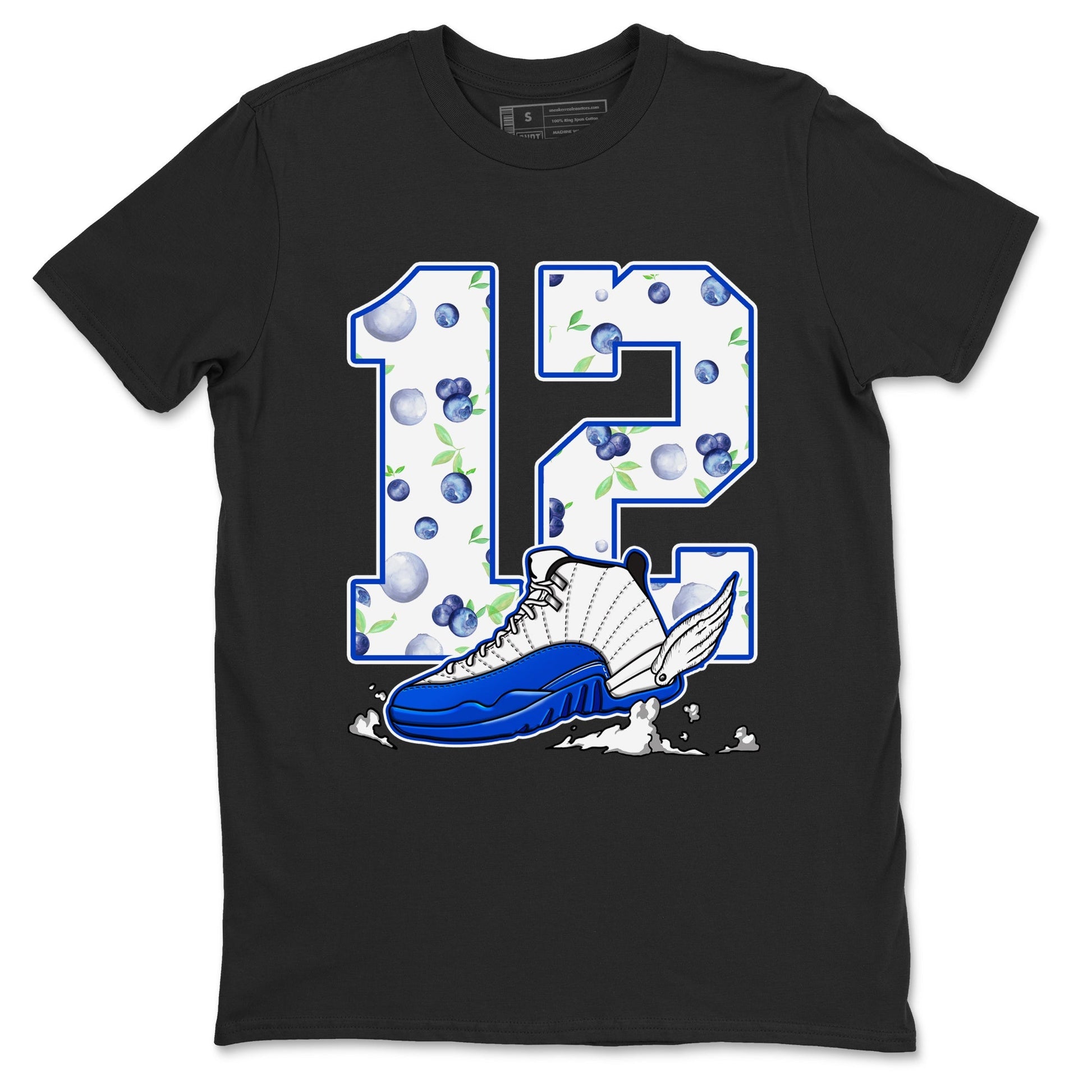 Fly To The Clouds Sneaker Tees - Air Jordan 12 Blueberry