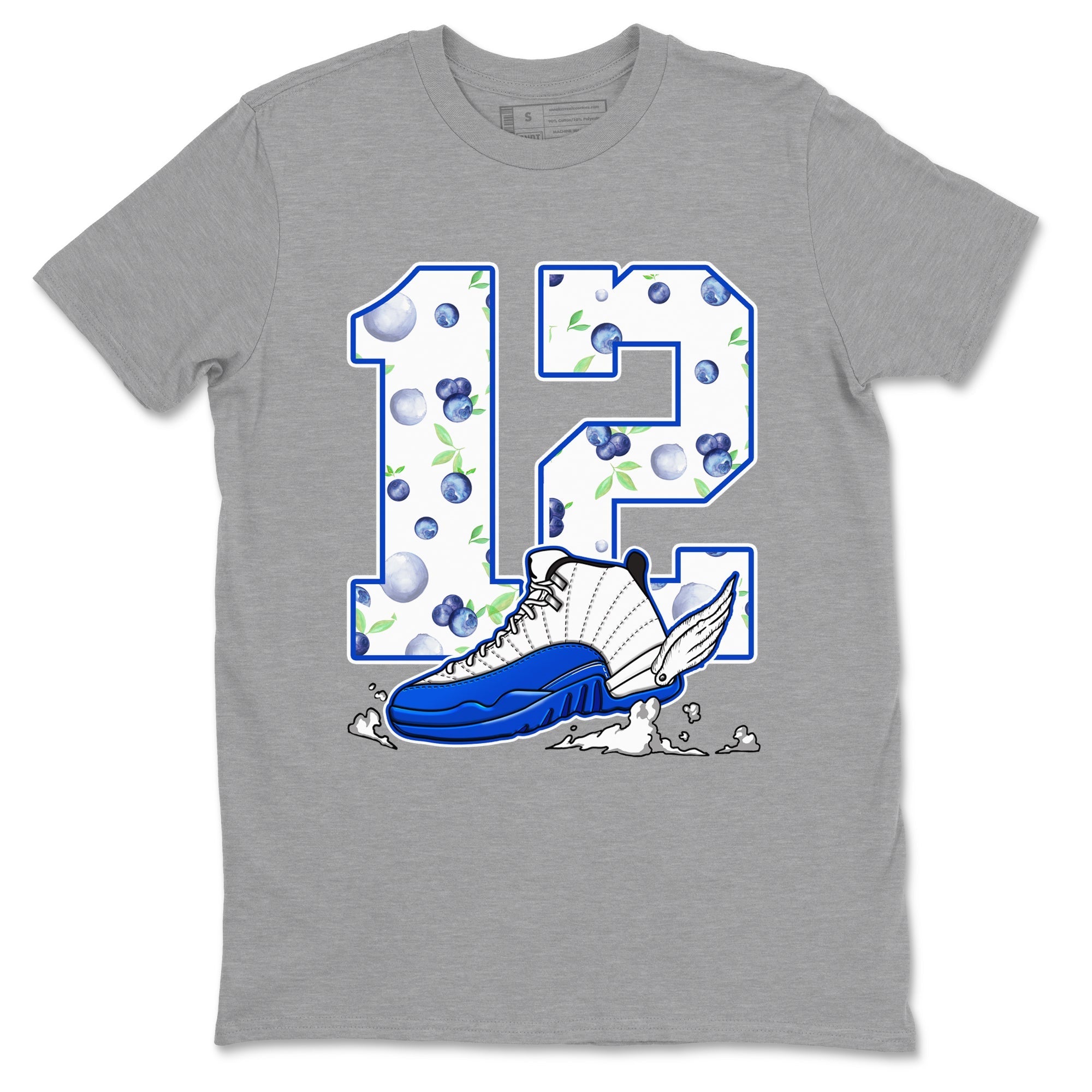 Fly To The Clouds Sneaker Tees - Air Jordan 12 Blueberry