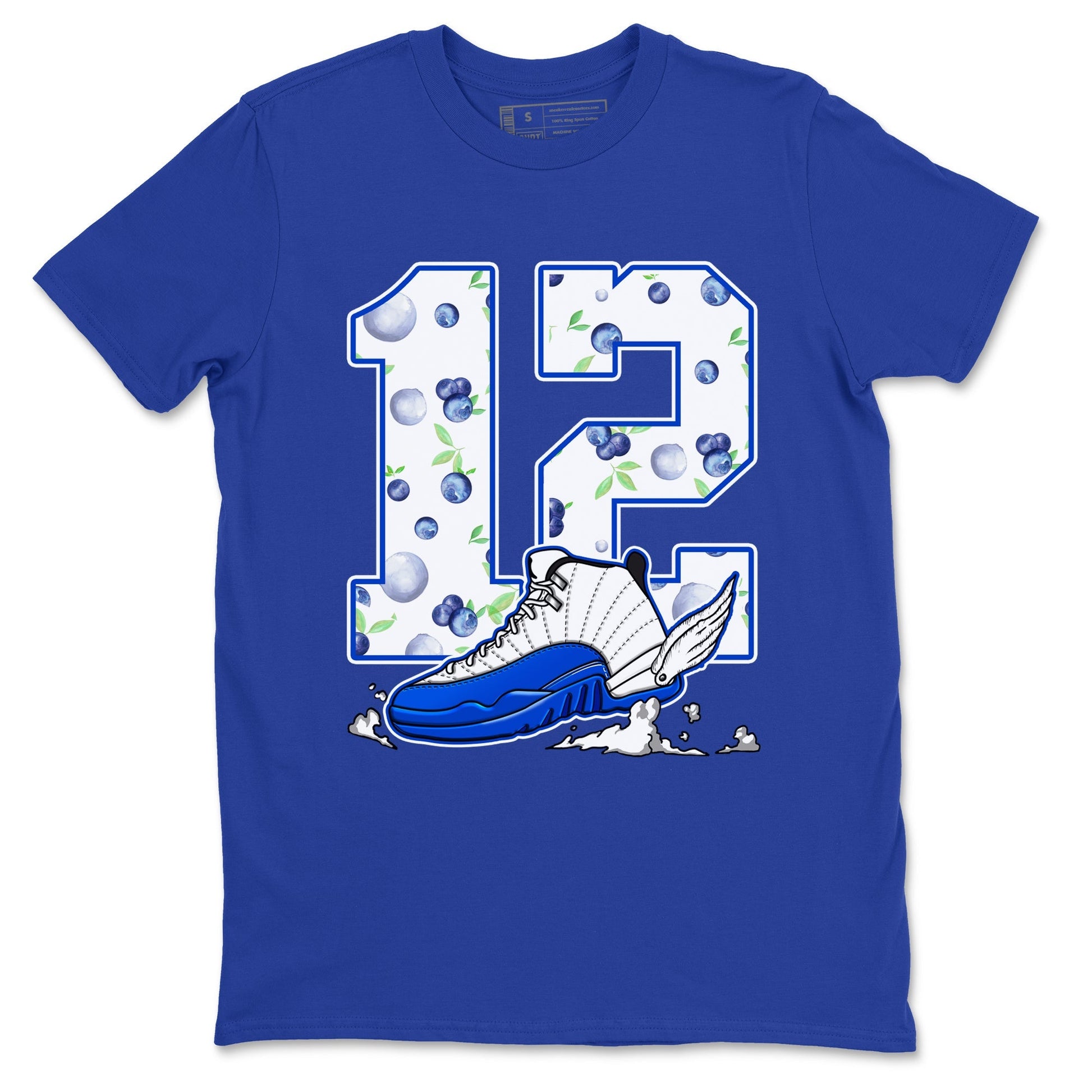 Fly To The Clouds Sneaker Tees - Air Jordan 12 Blueberry