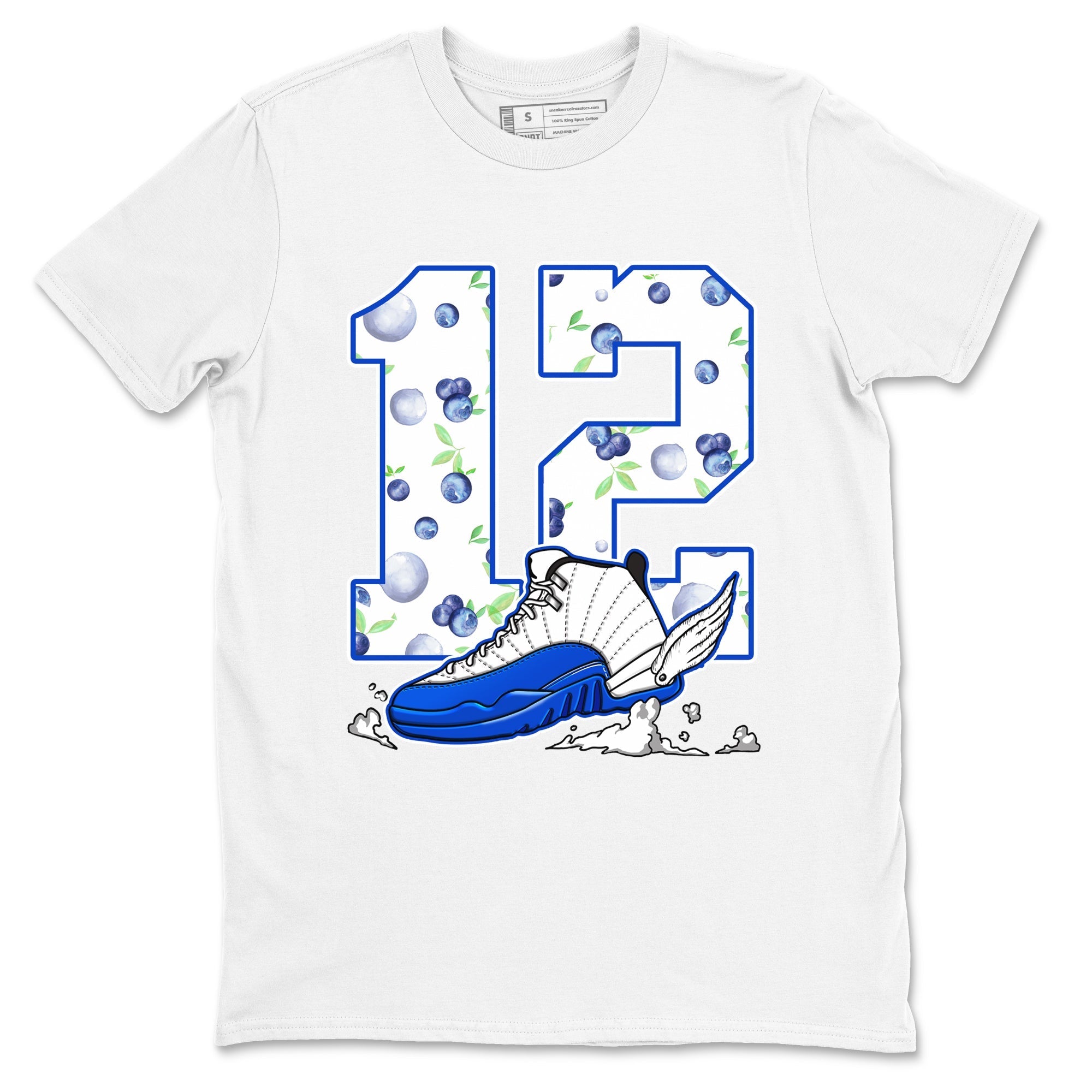 Fly To The Clouds Sneaker Tees - Air Jordan 12 Blueberry