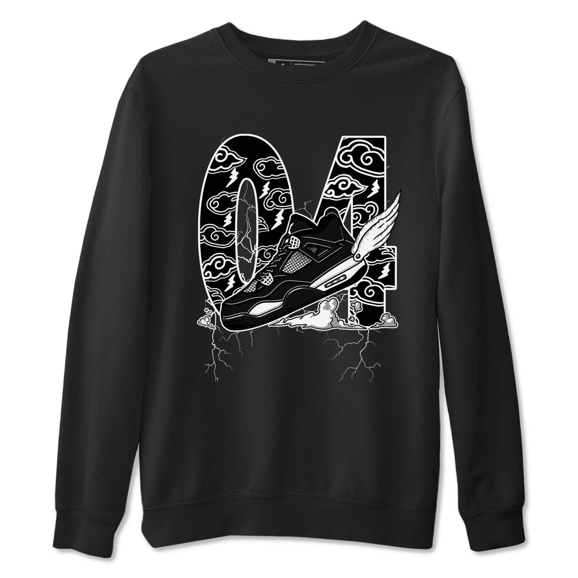 Fly To The Clouds Sneaker Tees - Air Jordan 4 White Thunder