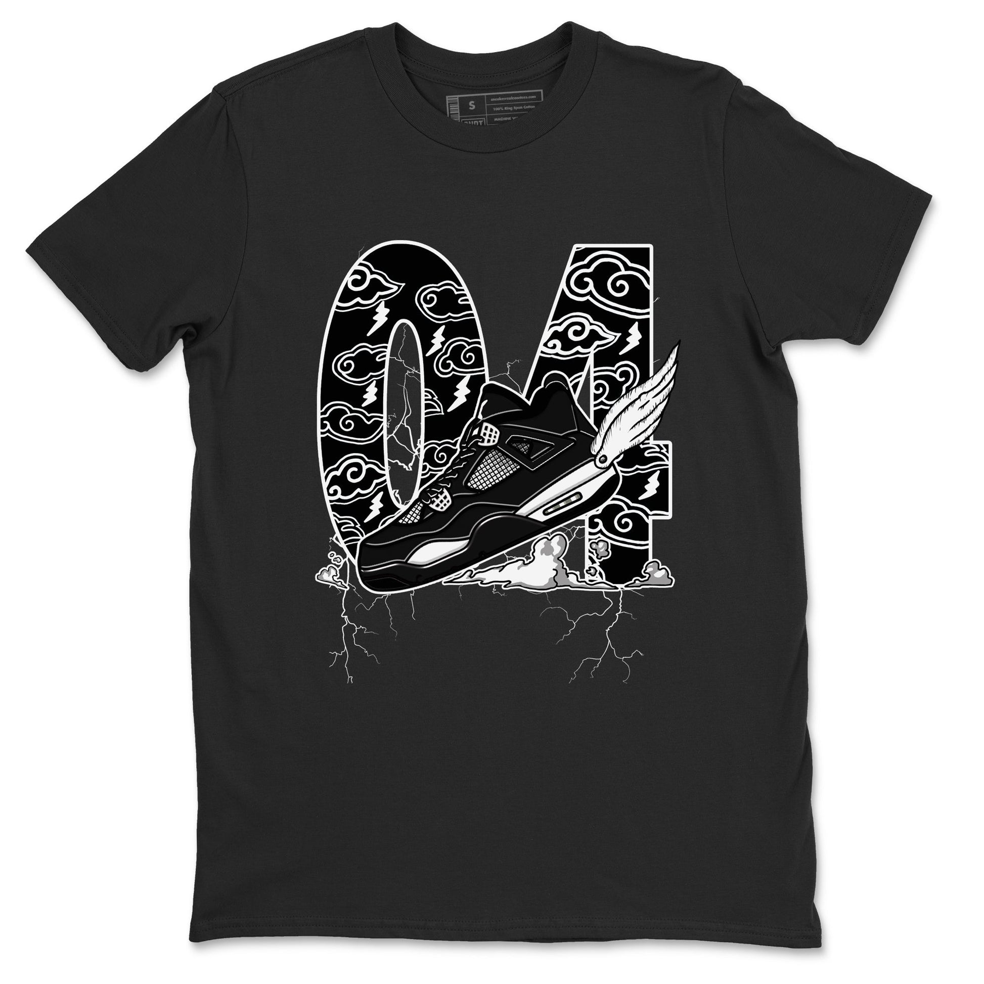 Fly To The Clouds Sneaker Tees - Air Jordan 4 White Thunder