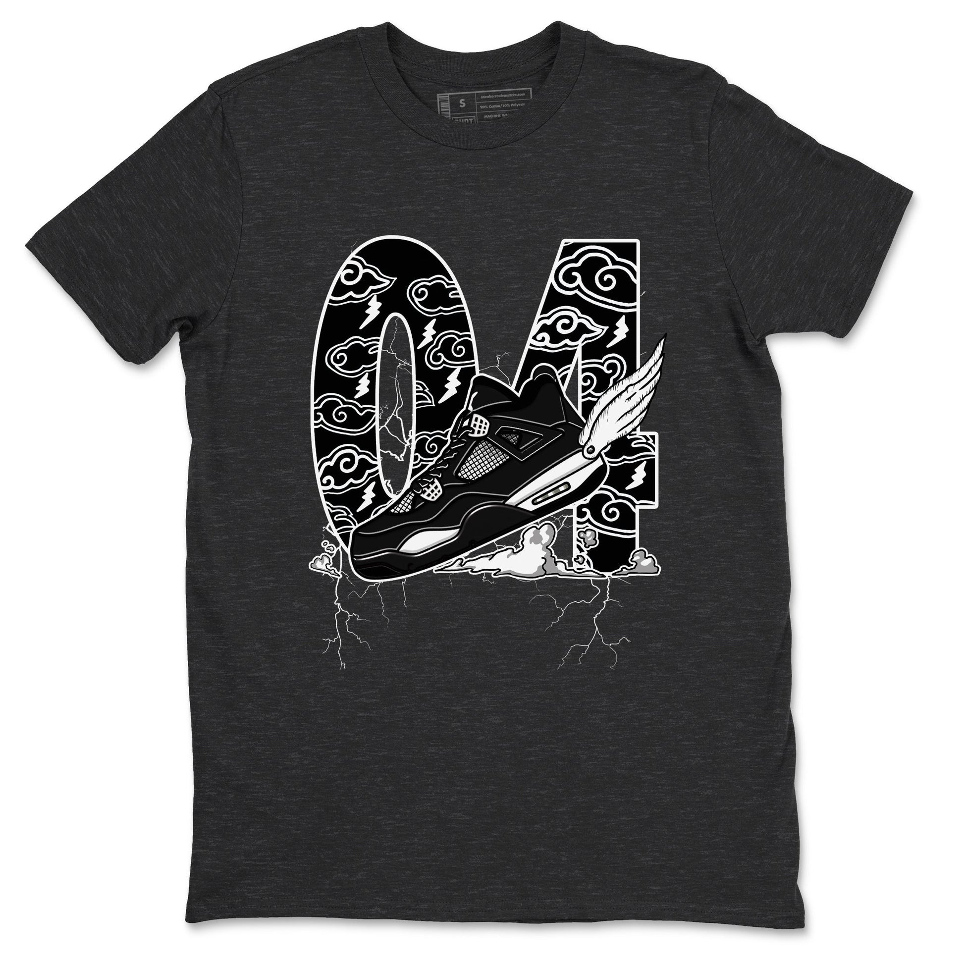 Fly To The Clouds Sneaker Tees - Air Jordan 4 White Thunder