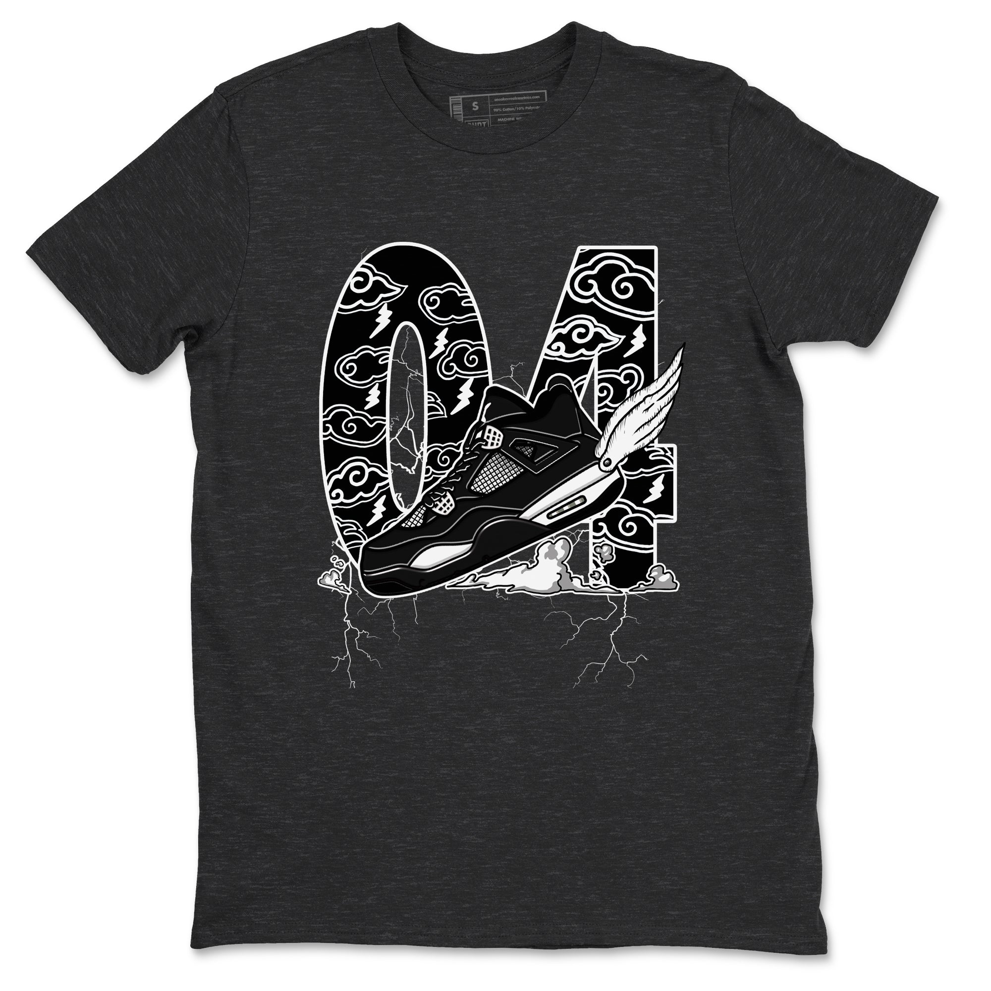 Fly To The Clouds Sneaker Tees - Air Jordan 4 White Thunder