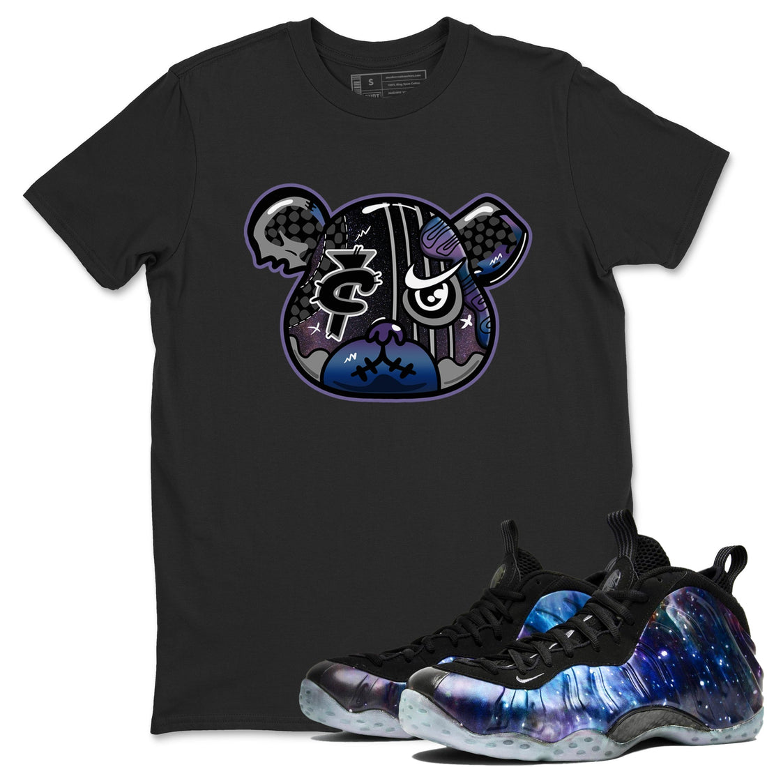 Foamposite Bear Sneaker Tees - Air Foamposite One Galaxy