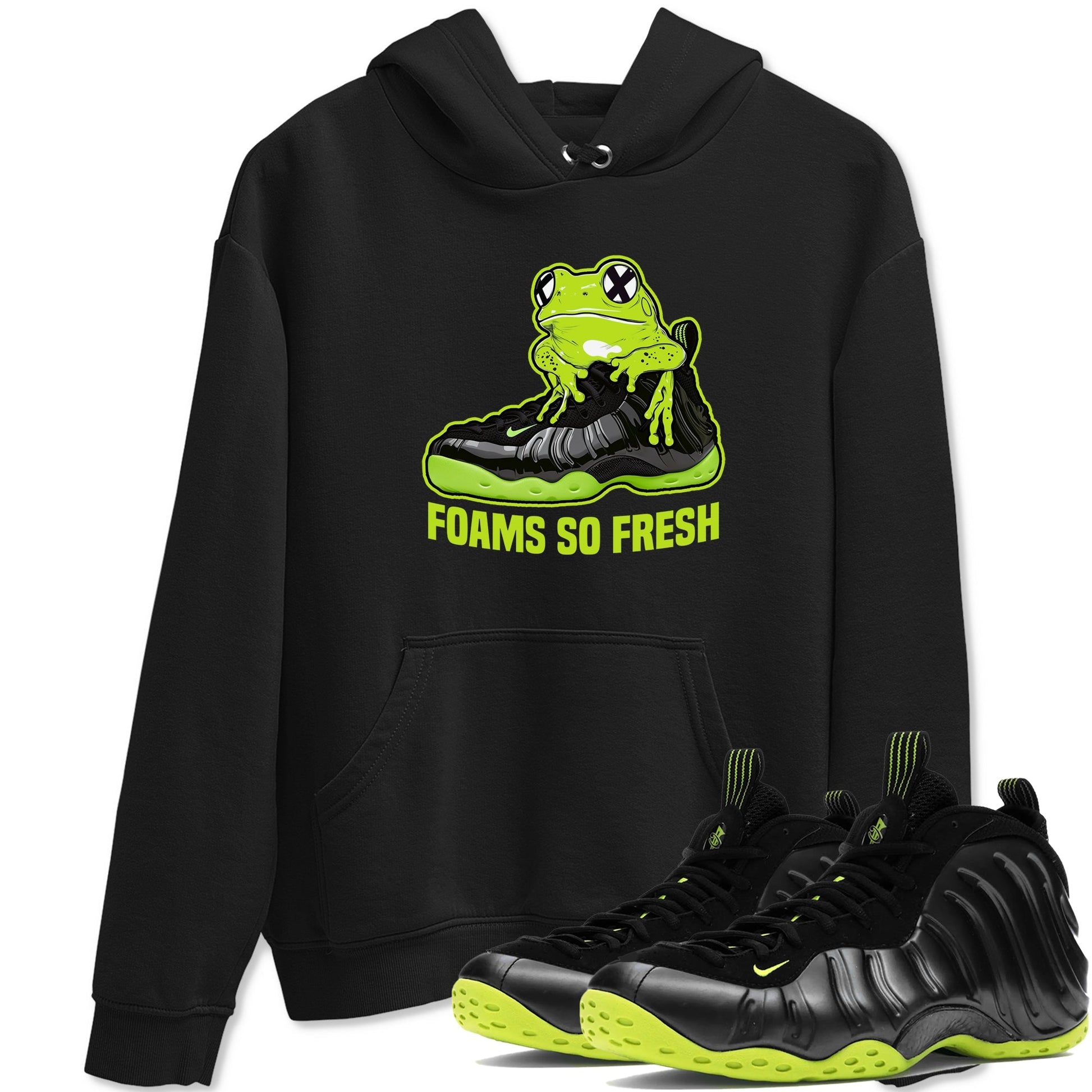 Foams So Fresh Sneaker Tees - Air Foamposite One Black Volt