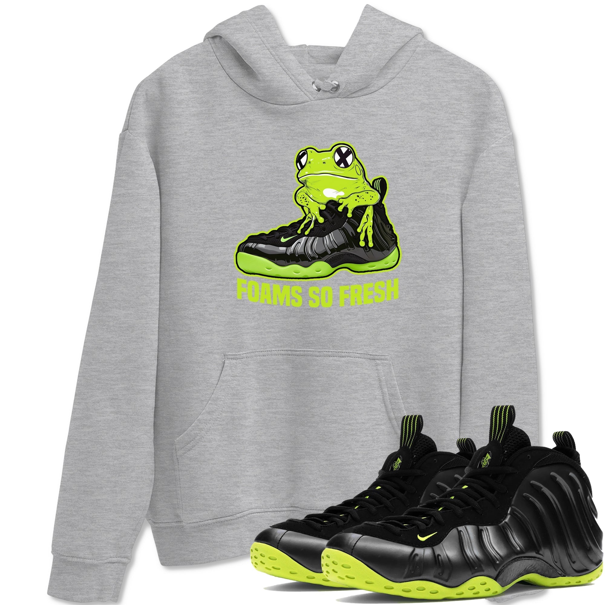 Foams So Fresh Sneaker Tees - Air Foamposite One Black Volt