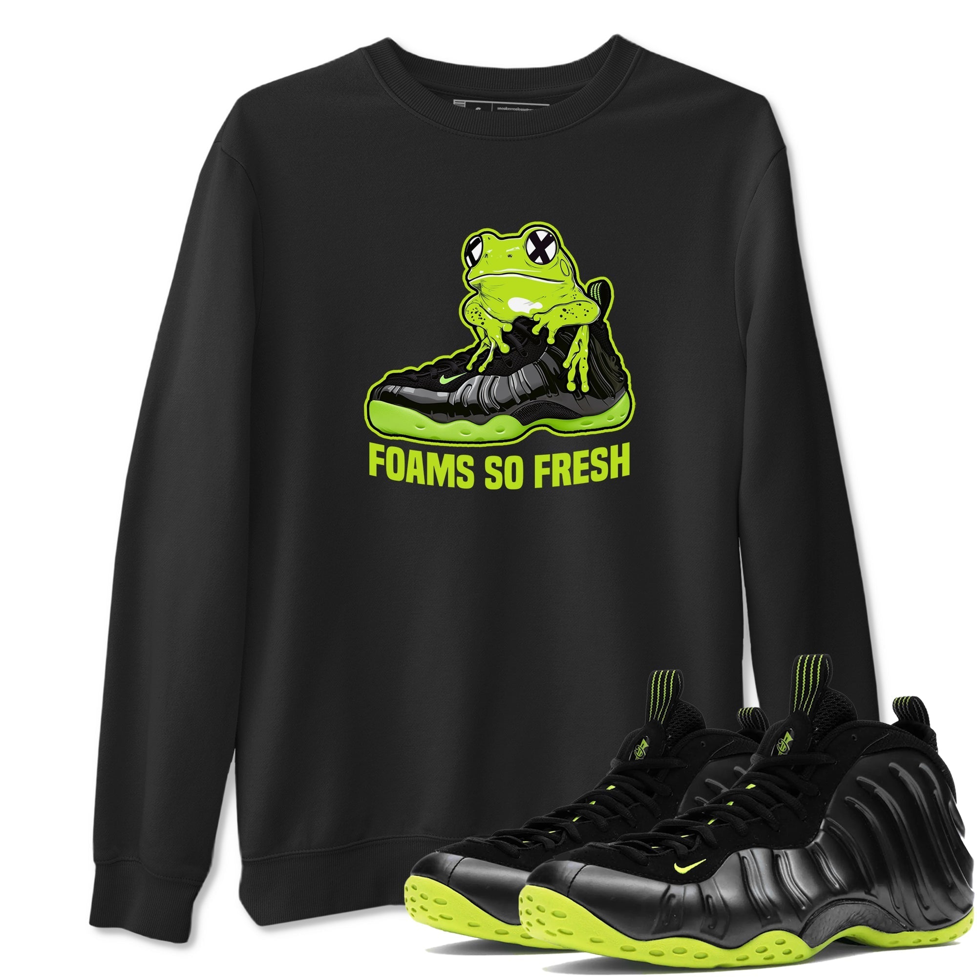 Foams So Fresh Sneaker Tees - Air Foamposite One Black Volt