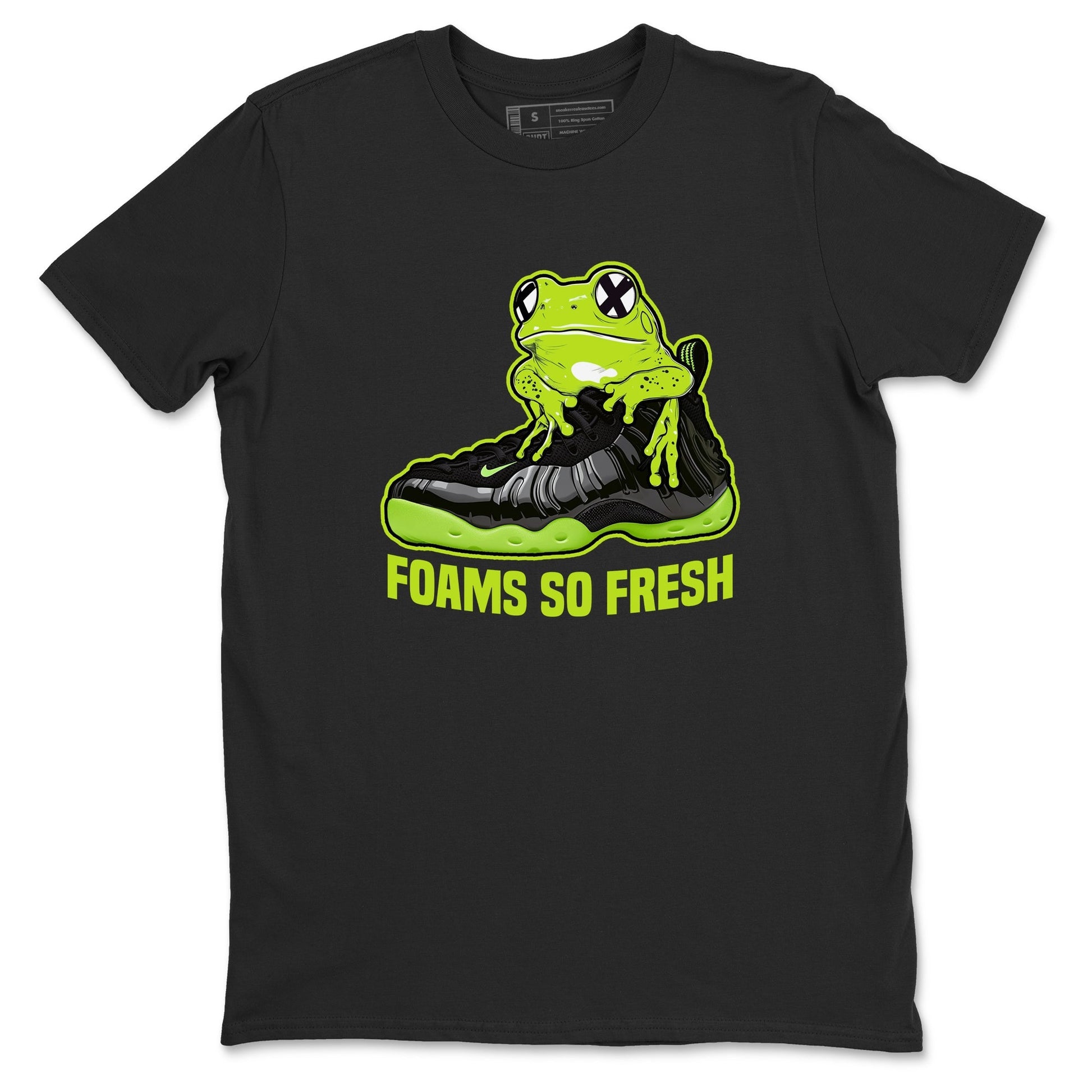 Foams So Fresh Sneaker Tees - Air Foamposite One Black Volt