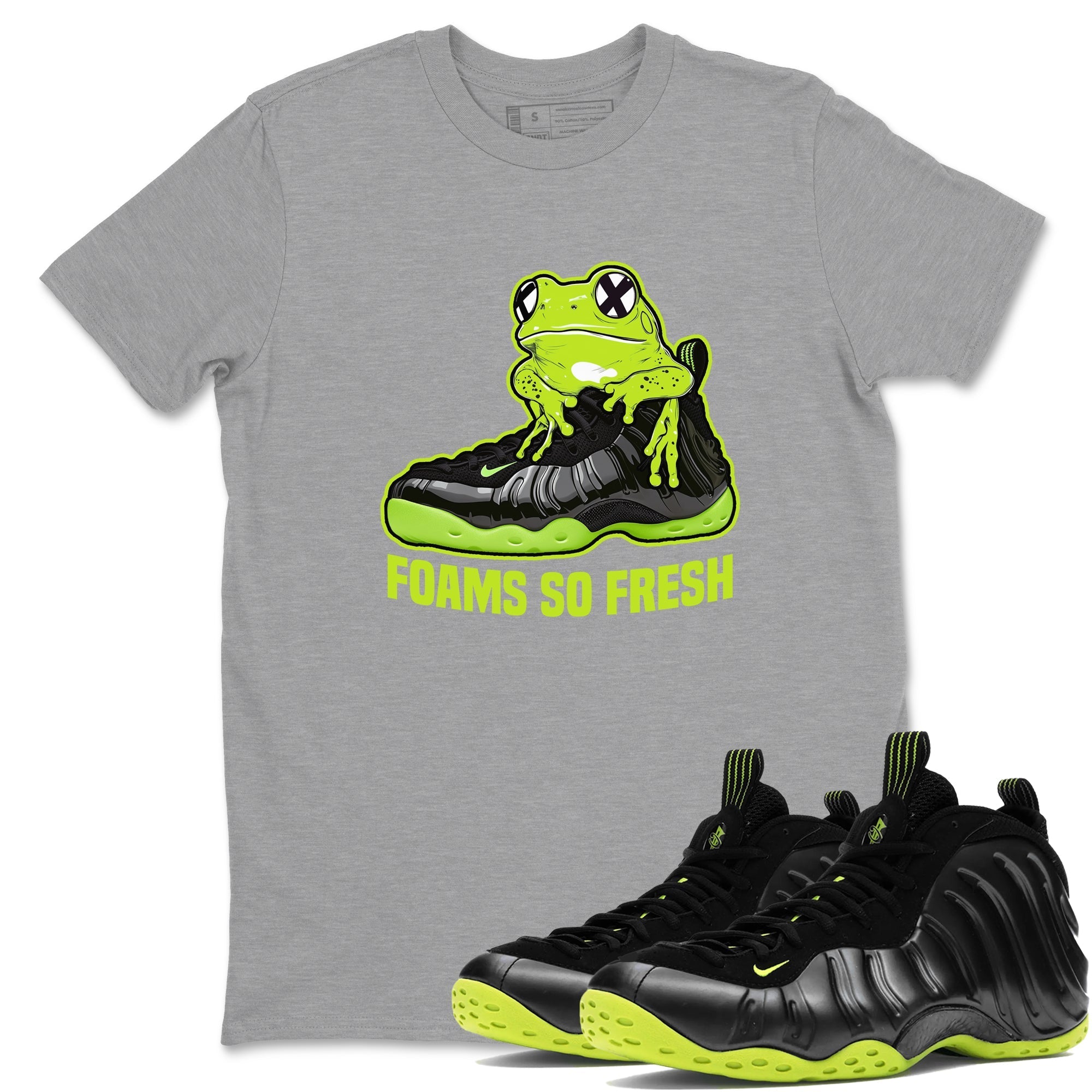 Foams So Fresh Sneaker Tees - Air Foamposite One Black Volt
