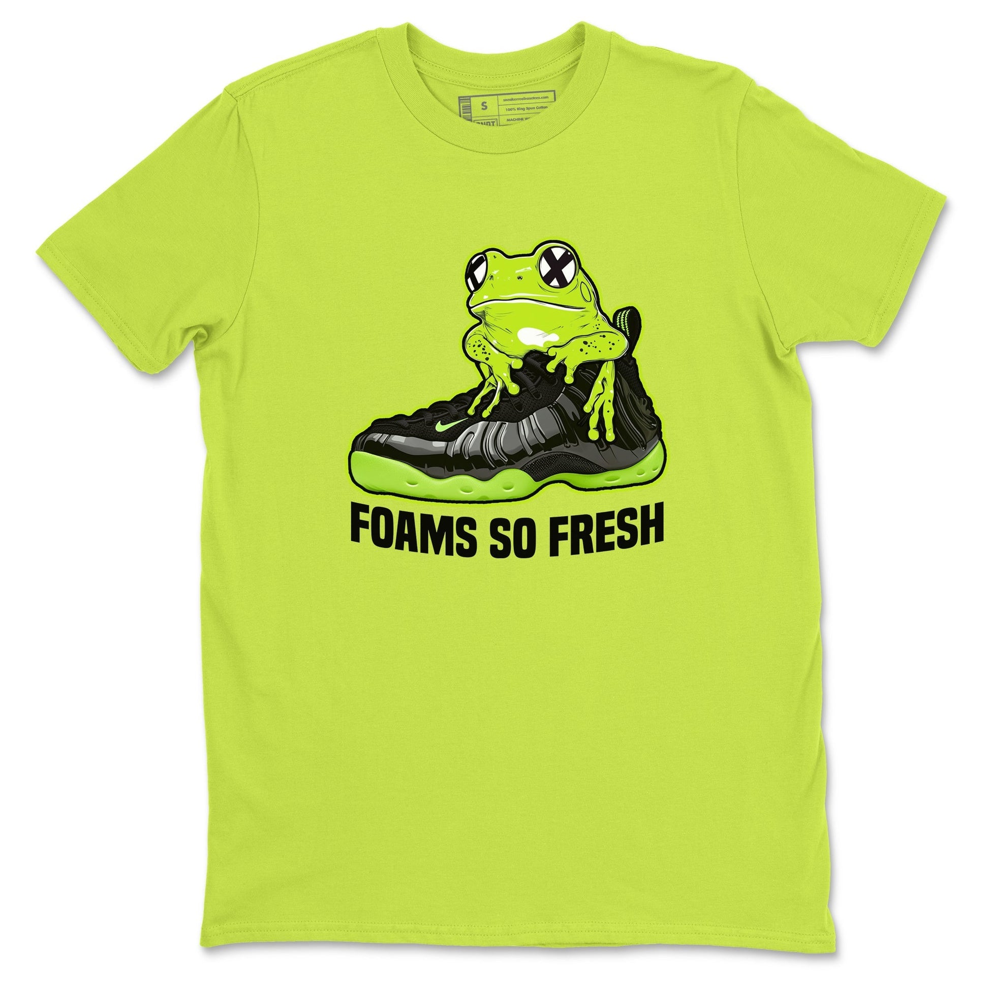Foams So Fresh Sneaker Tees - Air Foamposite One Black Volt