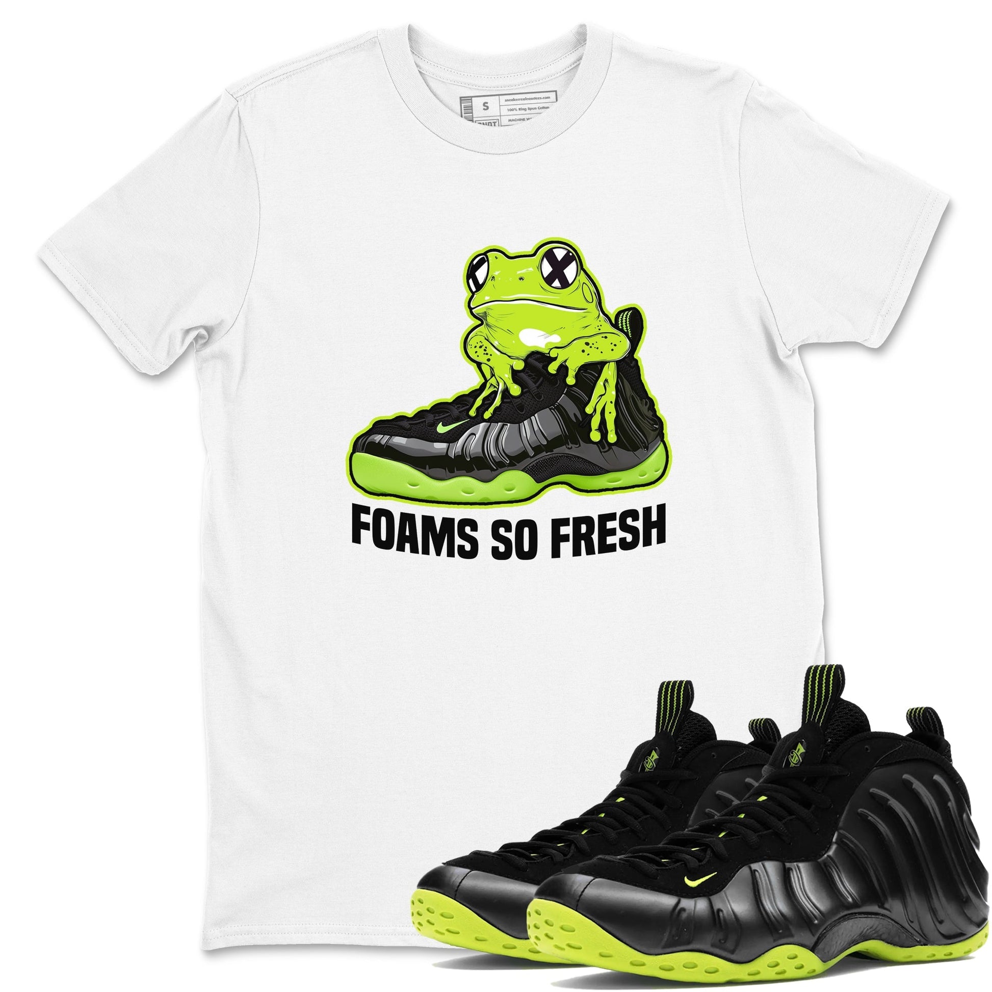 Foams So Fresh Sneaker Tees - Air Foamposite One Black Volt