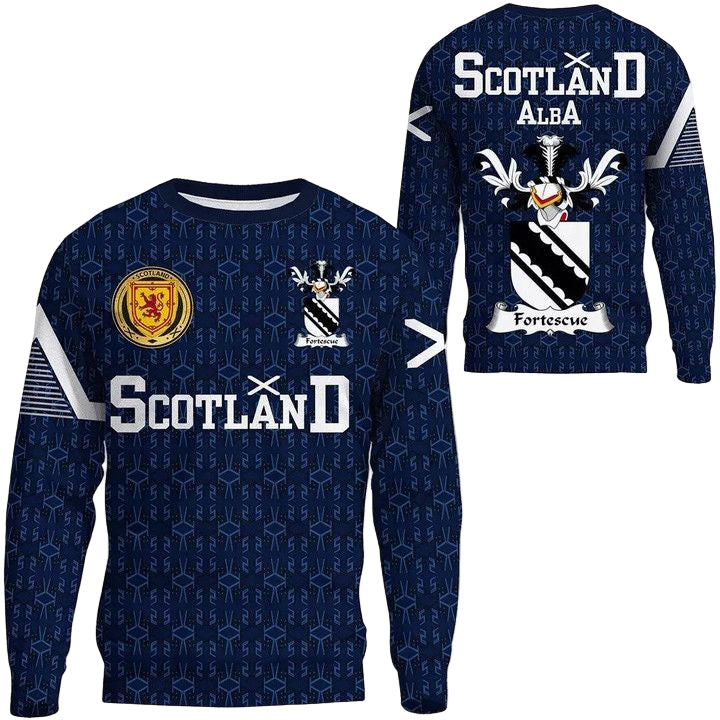 Fortescue Family Crest Sweater Scottish Home ? 1991 Style A7 ? Usalast