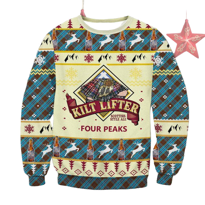 Four Peaks Kilt Lifter Scottish Ale Ugly Christmas Sweater 2022 ? Usalast