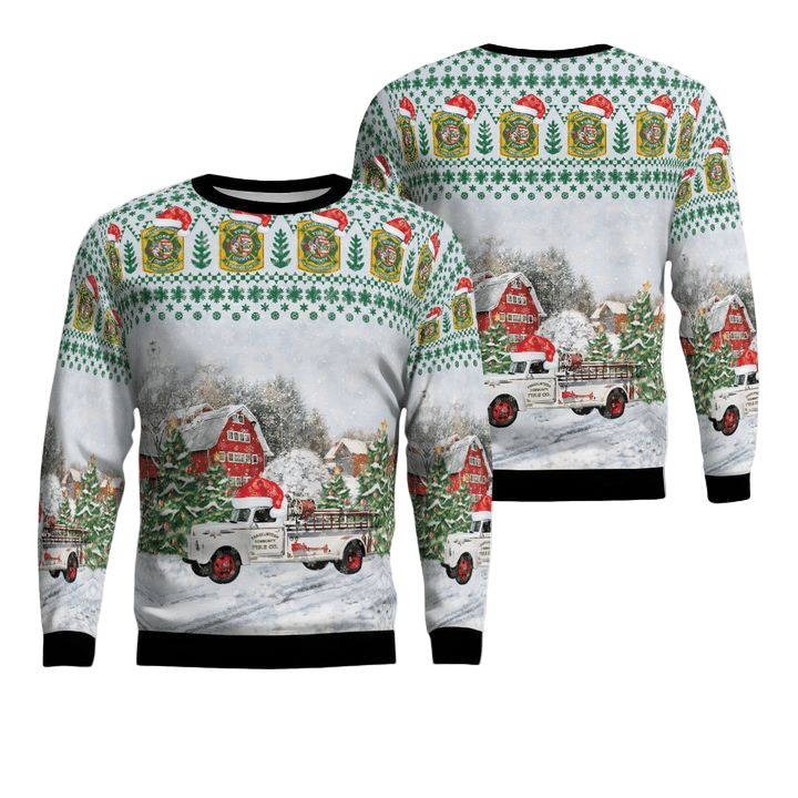 Franklintown York County Pennsylvania Franklintown Community Fire Co Christmas Sweater 3D ? Usalast