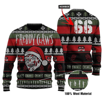 Freddy Claws Custom Number Sweater Sweater ? Usalast