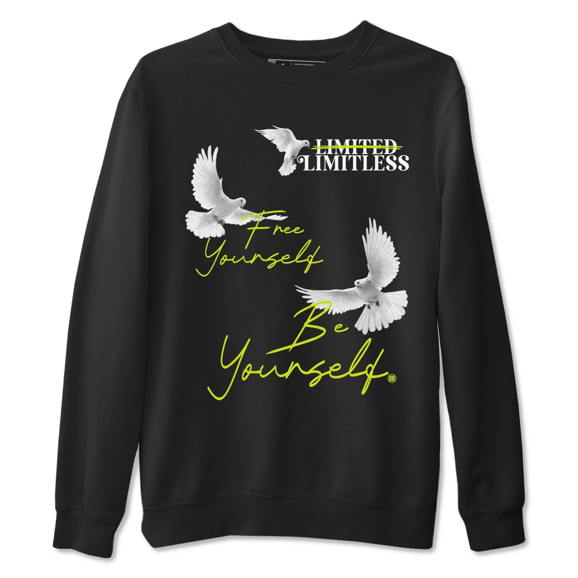 Free Yourself Be Yourself Sneaker Tees - Air Foamposite One Black Volt