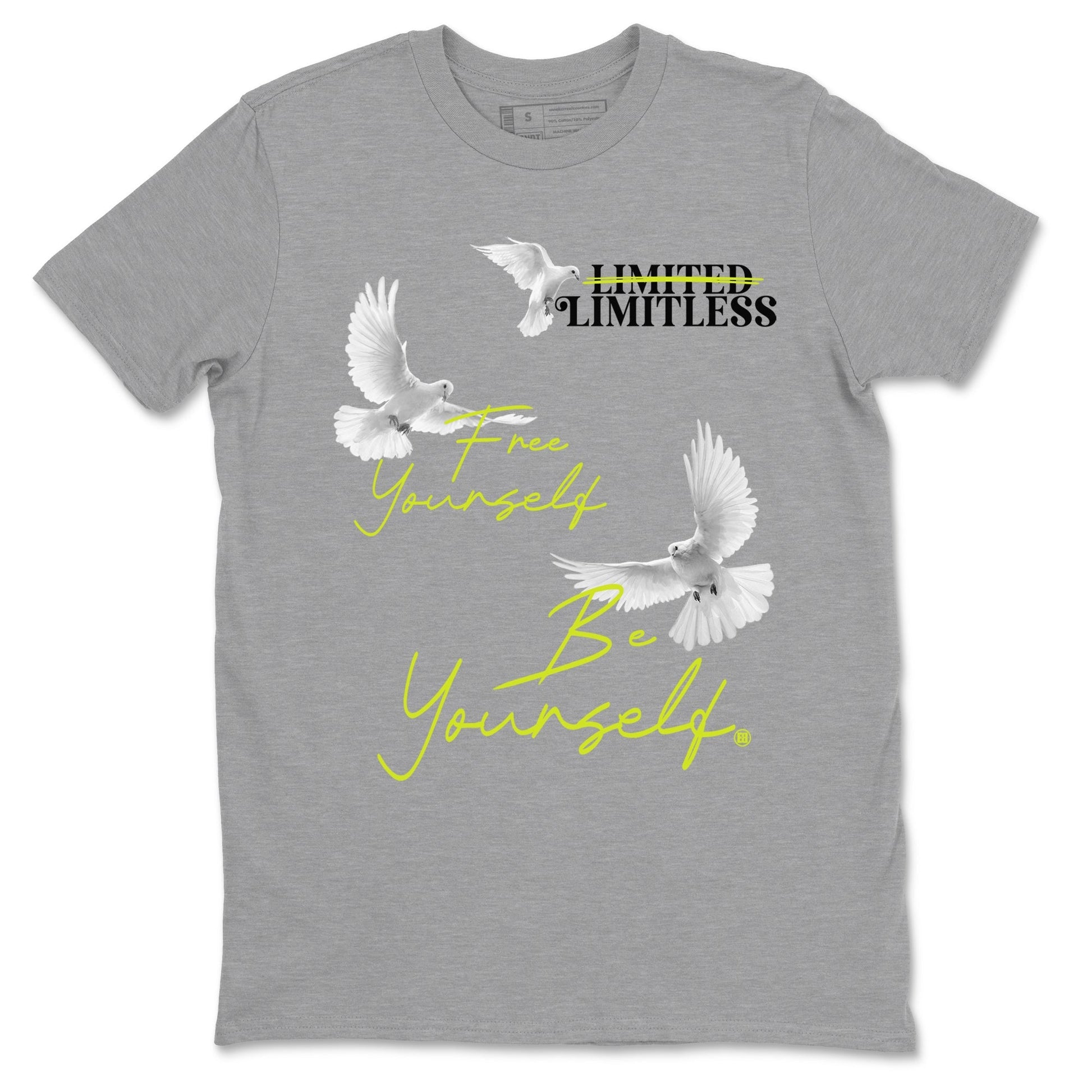 Free Yourself Be Yourself Sneaker Tees - Air Foamposite One Black Volt