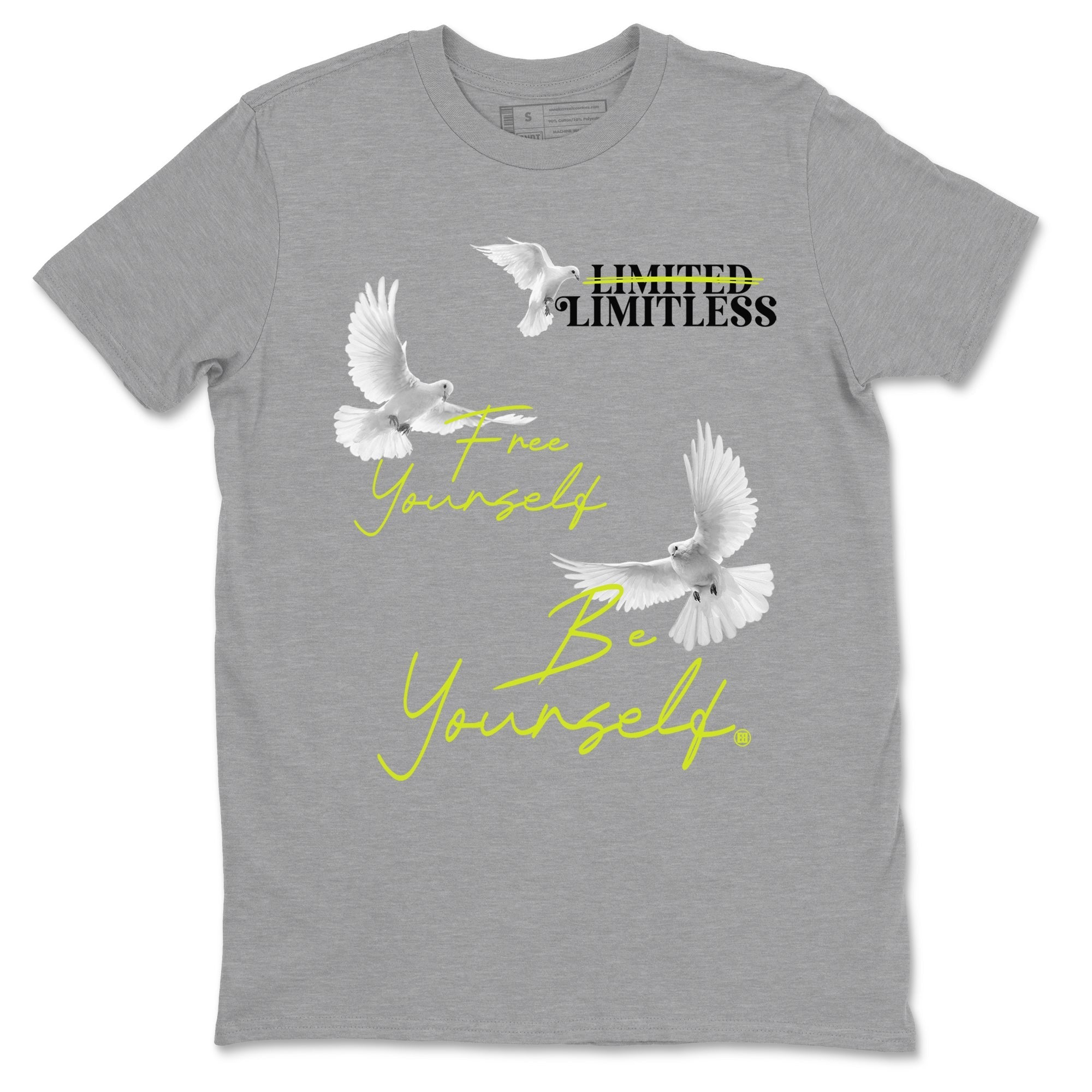 Free Yourself Be Yourself Sneaker Tees - Air Foamposite One Black Volt