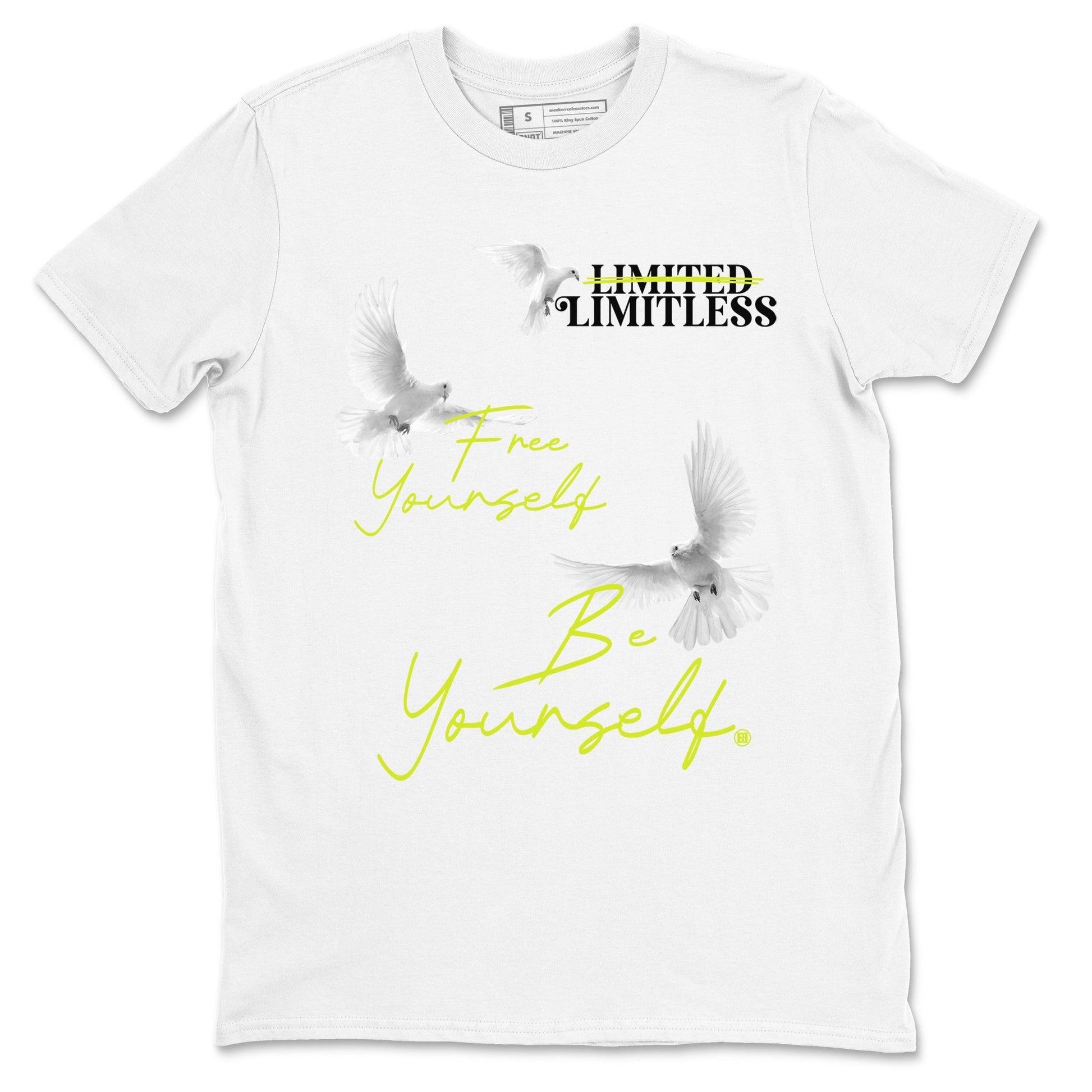 Free Yourself Be Yourself Sneaker Tees - Air Foamposite One Black Volt