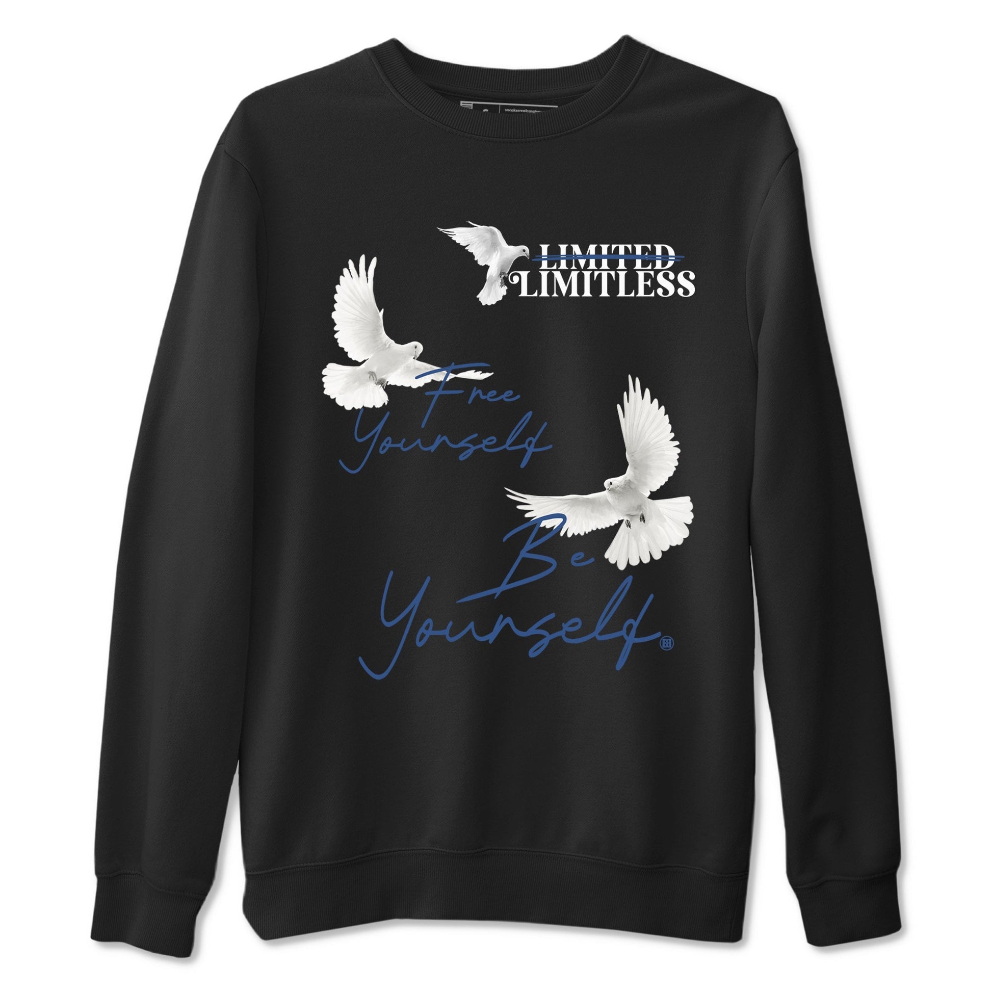 Free Yourself Be Yourself Sneaker Tees - Air Jordan 3 A Ma Maniere x Diffused Blue