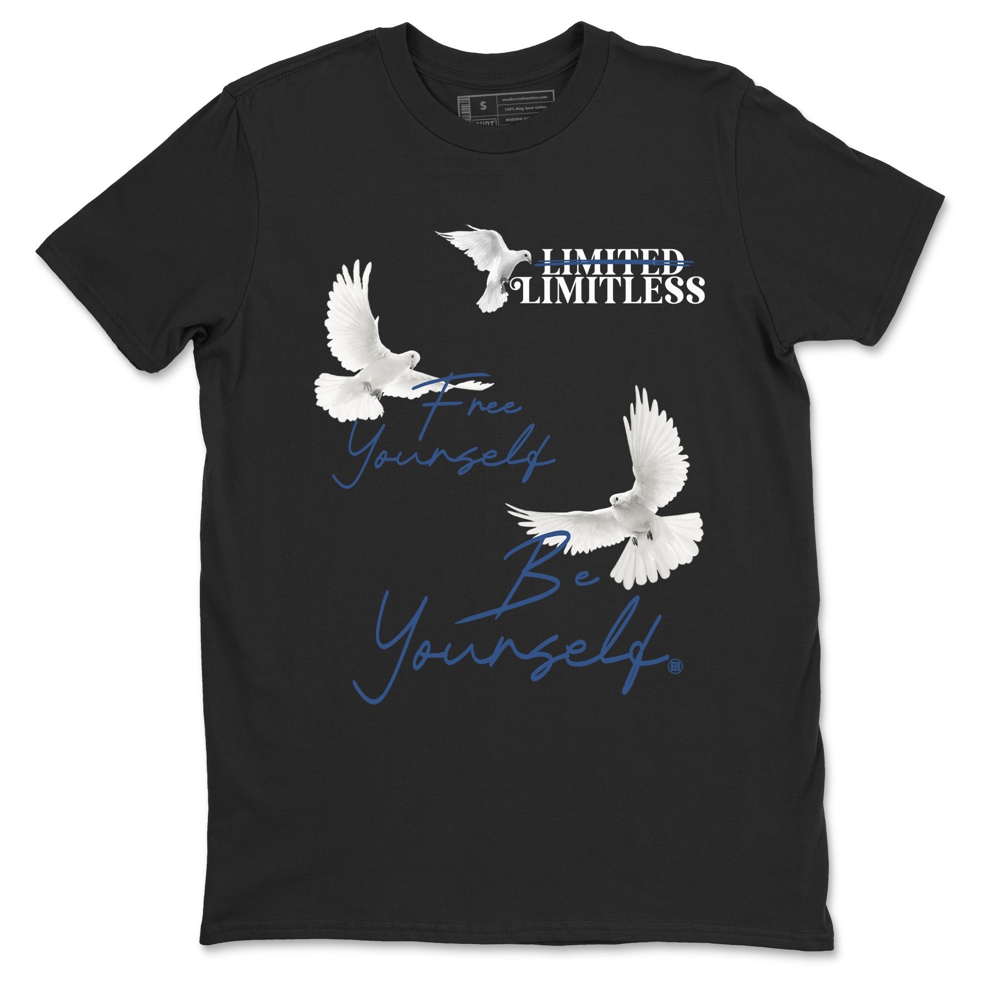 Free Yourself Be Yourself Sneaker Tees - Air Jordan 3 A Ma Maniere x Diffused Blue