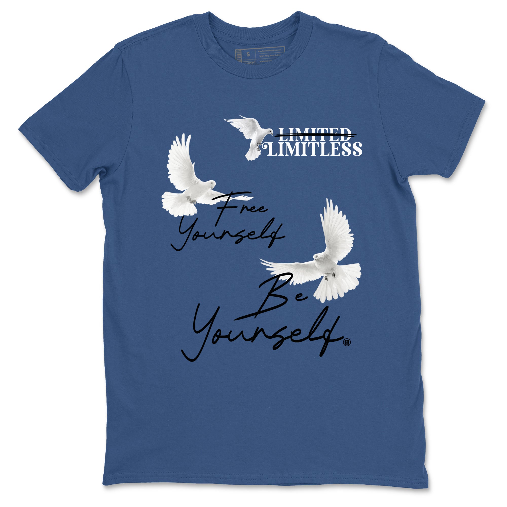 Free Yourself Be Yourself Sneaker Tees - Air Jordan 3 A Ma Maniere x Diffused Blue