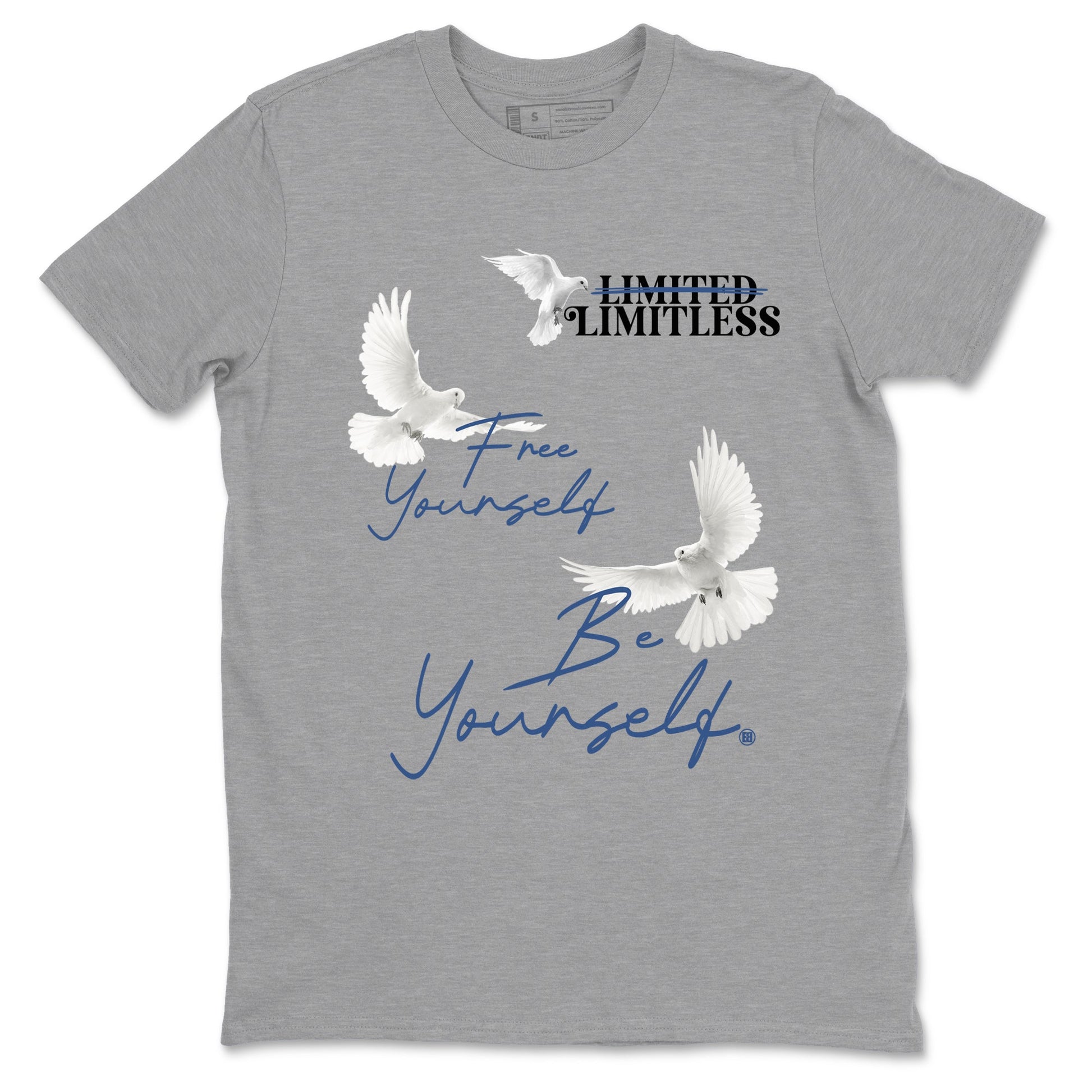 Free Yourself Be Yourself Sneaker Tees - Air Jordan 3 A Ma Maniere x Diffused Blue