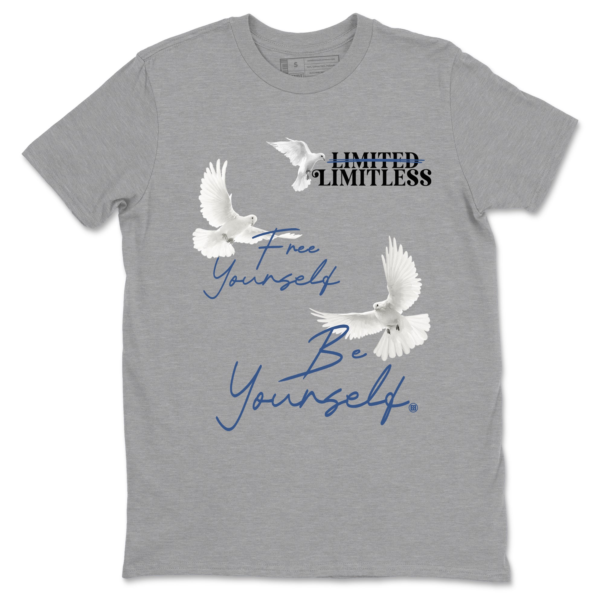 Free Yourself Be Yourself Sneaker Tees - Air Jordan 3 A Ma Maniere x Diffused Blue