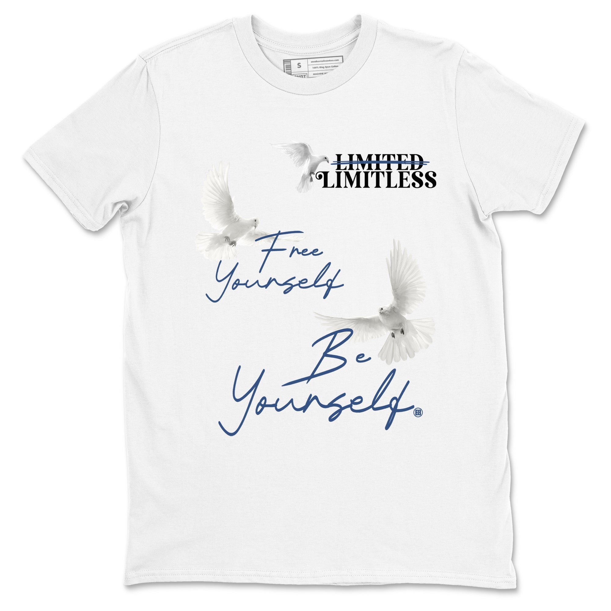Free Yourself Be Yourself Sneaker Tees - Air Jordan 3 A Ma Maniere x Diffused Blue